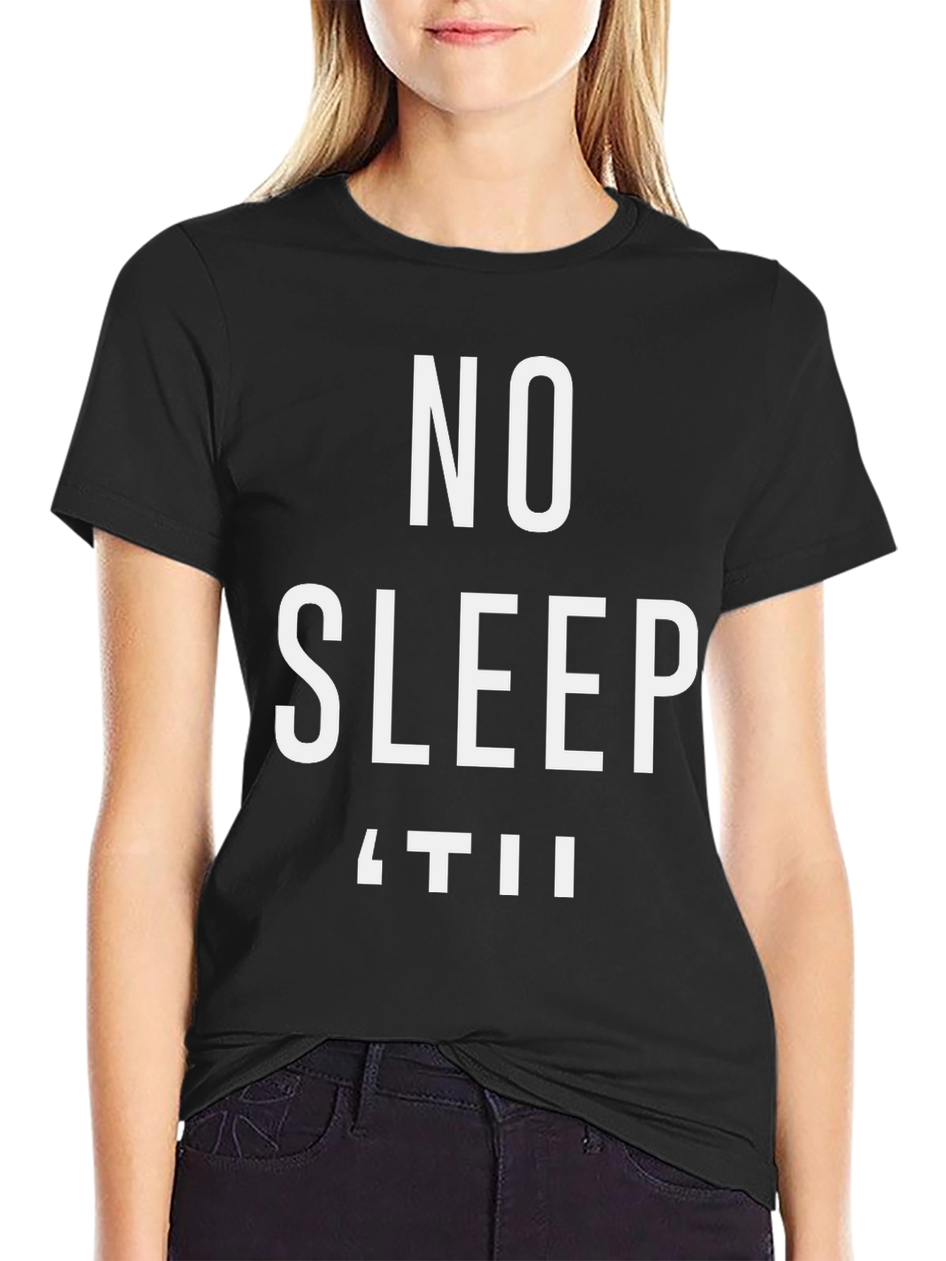 No Sleep Til T-Shirt - Black Graphic Tee