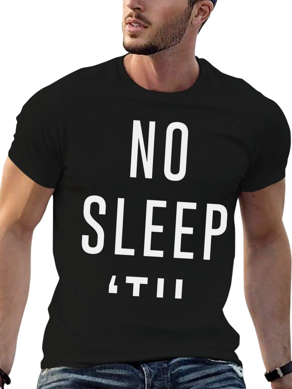 No Sleep Til T-Shirt - Black Graphic Tee