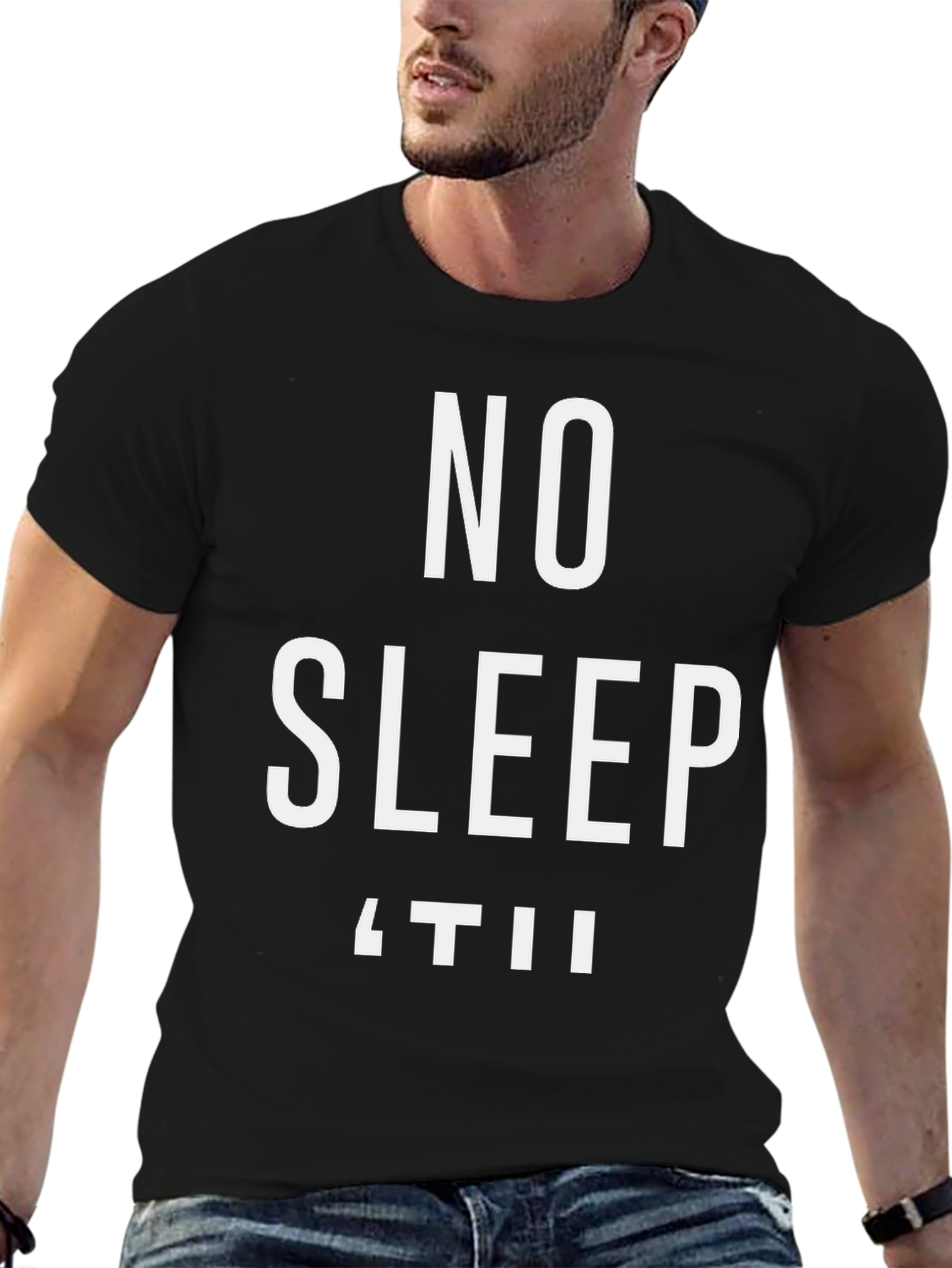 No Sleep Til T-Shirt - Black Graphic Tee