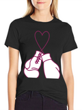 Boxing Gloves Heart T-Shirt - Love to Fight!