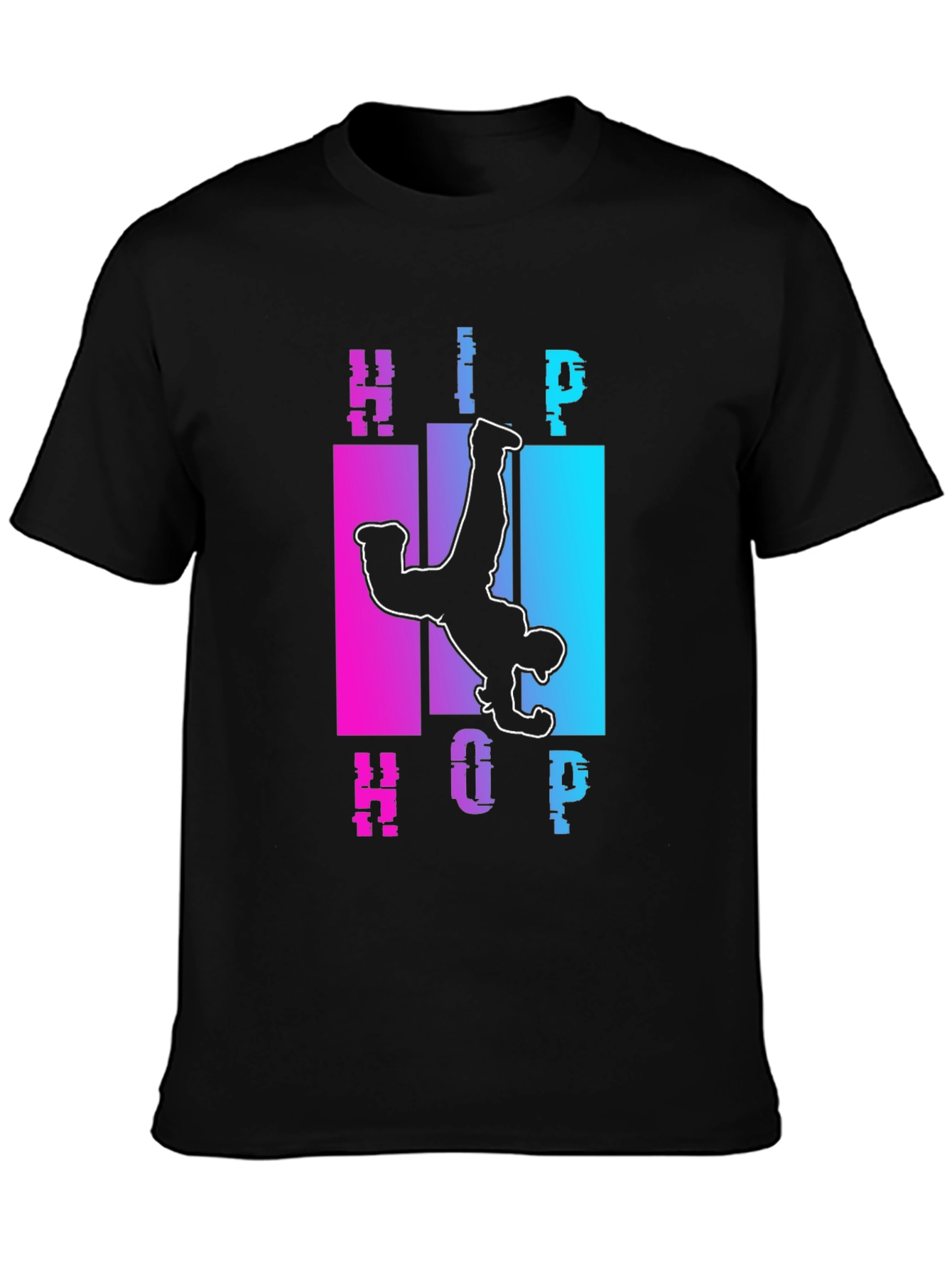 Hip Hop Dancer Graphic Tee - Black
