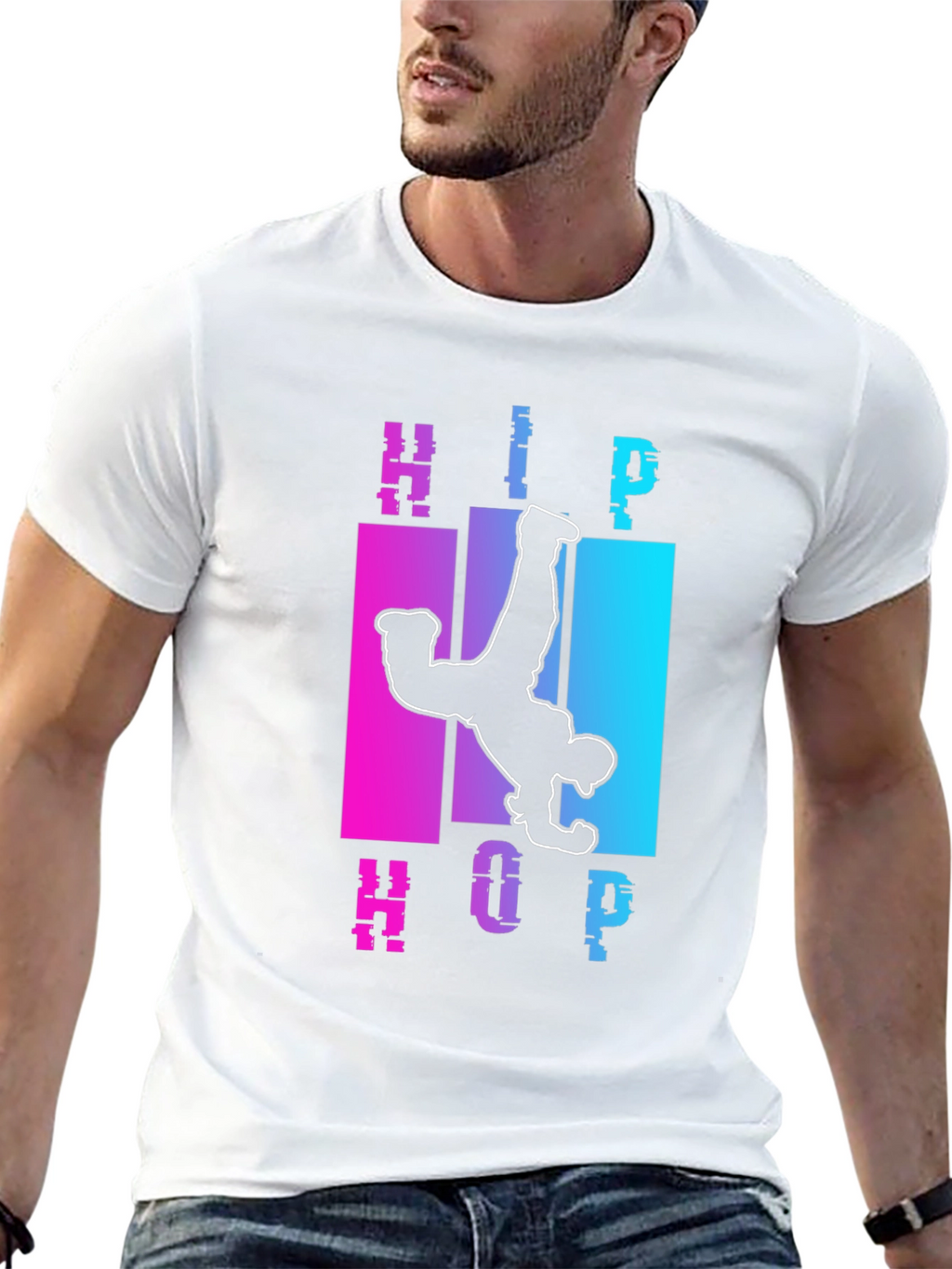 Hip Hop Dancer Graphic Tee - Black