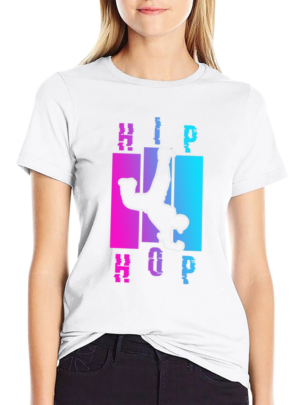 Hip Hop Dancer Graphic Tee - Black