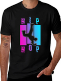 Hip Hop Dancer Graphic Tee - Black