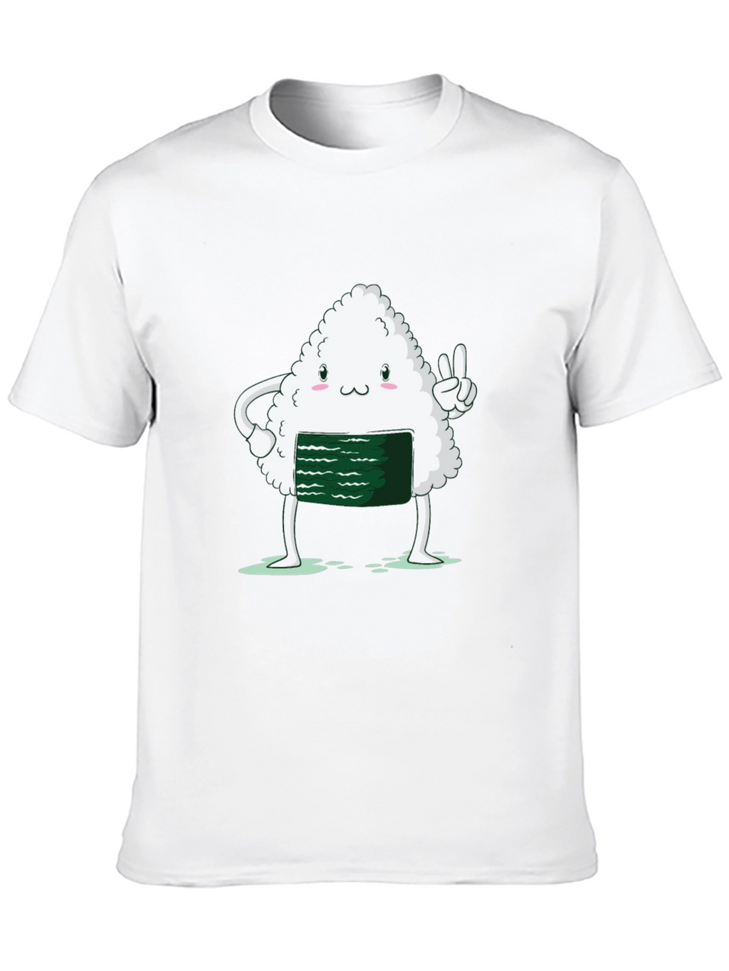 Sushi Peace Sign Black T-Shirt