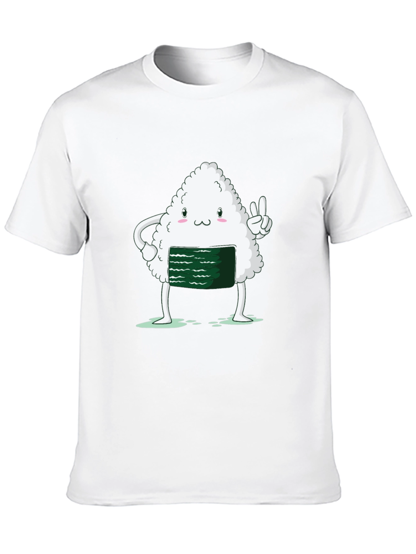 Sushi Peace Sign Black T-Shirt