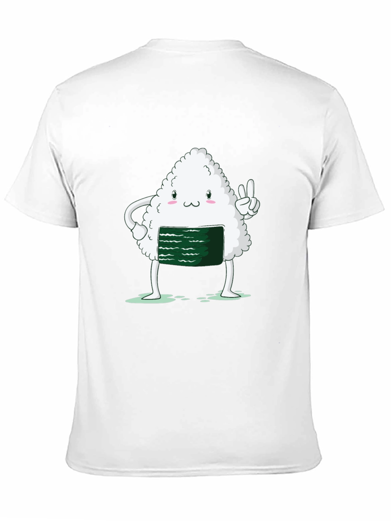Sushi Peace Sign Black T-Shirt