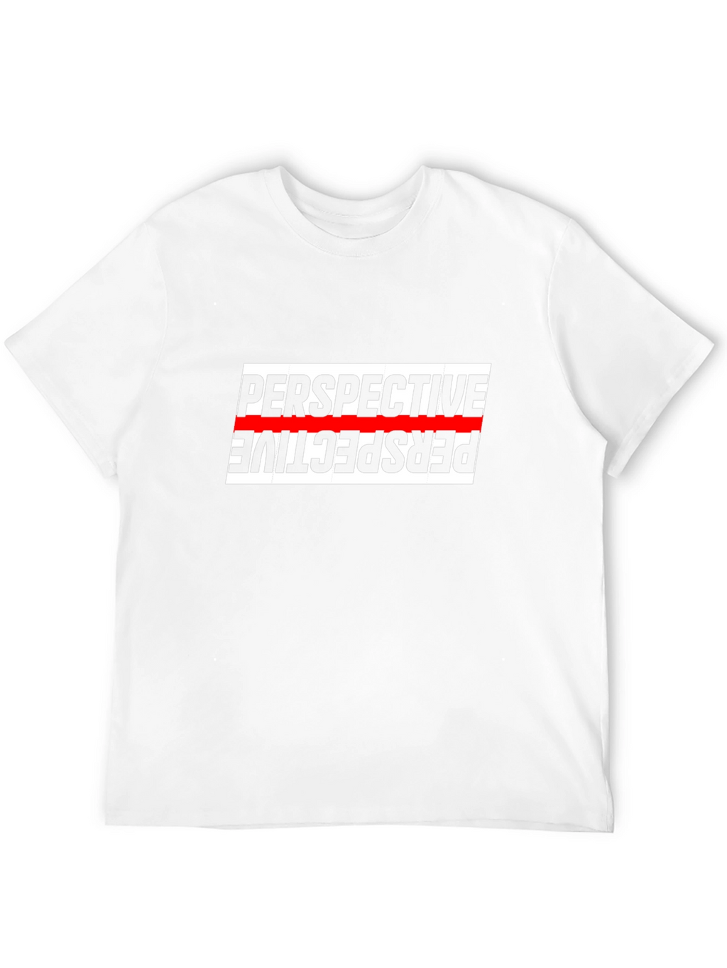 Perspective Graphic Tee - Stylish Mens Black T-Shirt