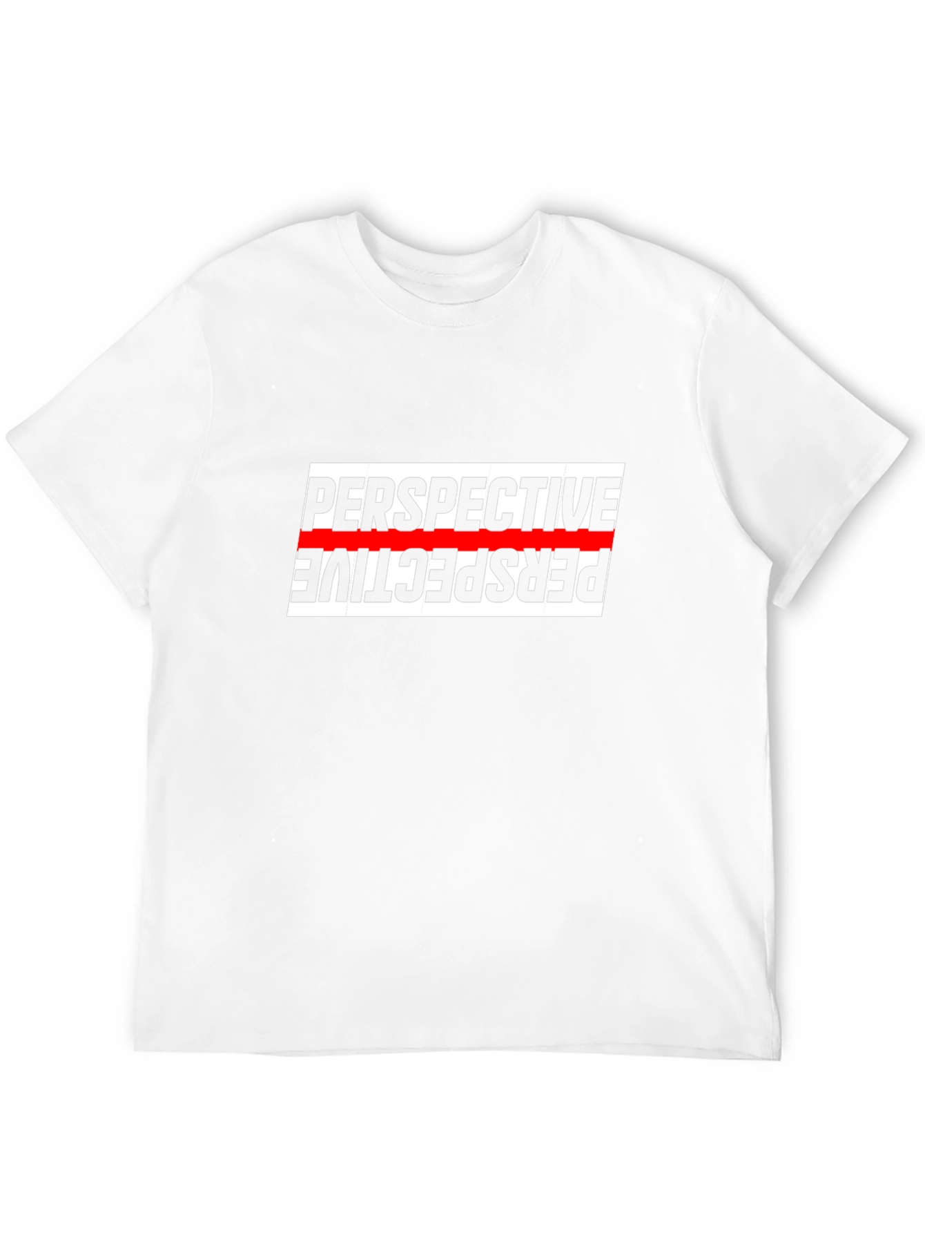 Perspective Graphic Tee - Stylish Mens Black T-Shirt