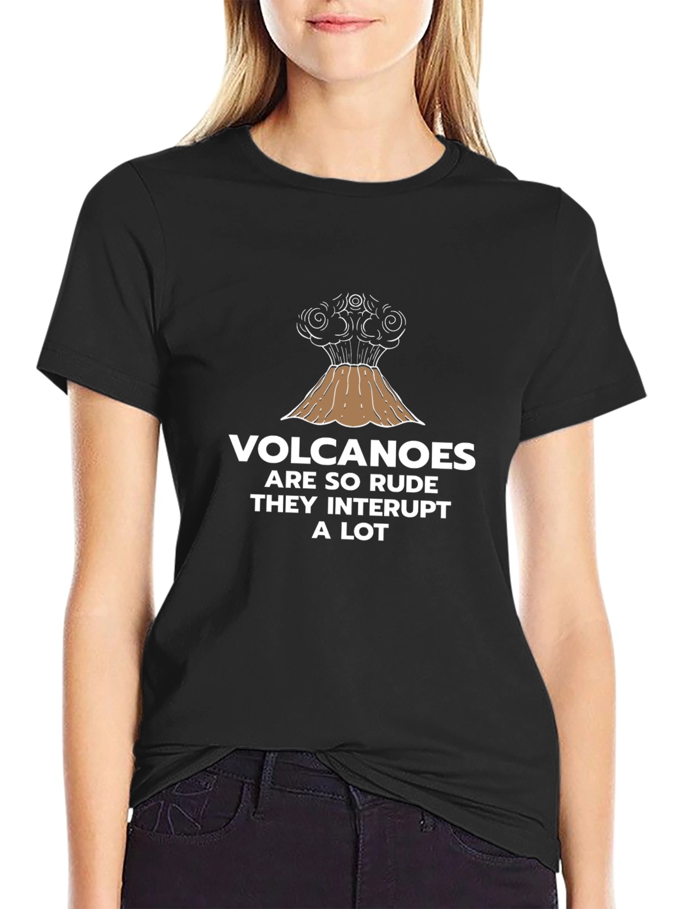 Volcano Humor Graphic T-Shirt