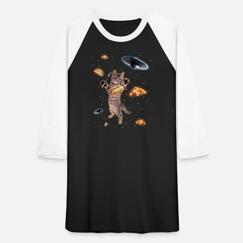 Space Pizza Cat With Ufos Trippy