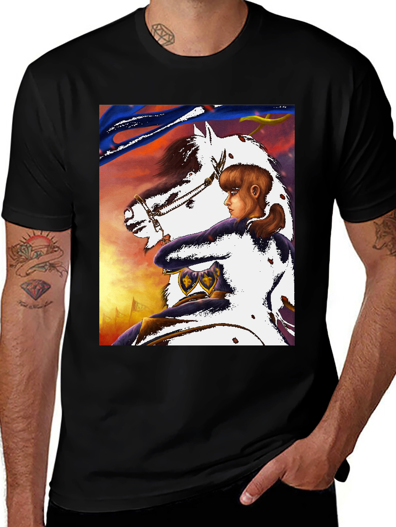 Joan of Arc Horseback Ride Graphic Tee