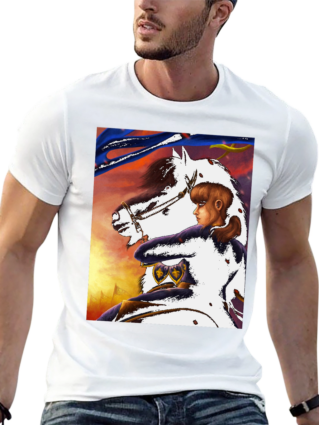 Joan of Arc Horseback Ride Graphic Tee