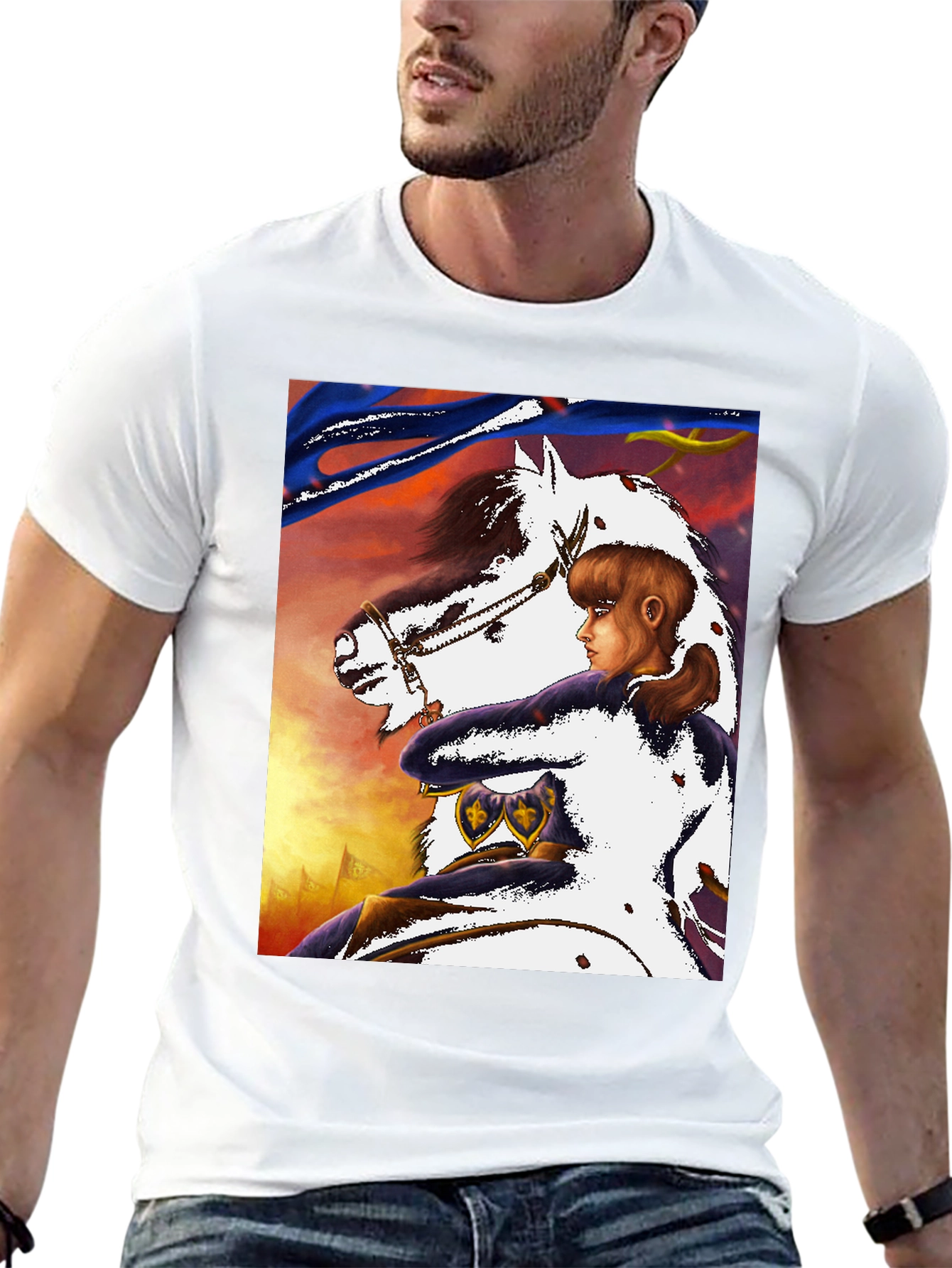 Joan of Arc Horseback Ride Graphic Tee