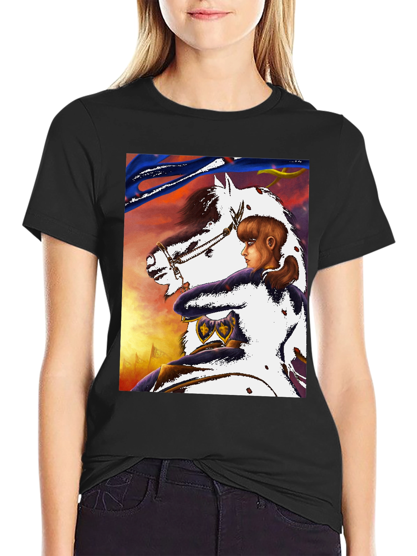 Joan of Arc Horseback Ride Graphic Tee