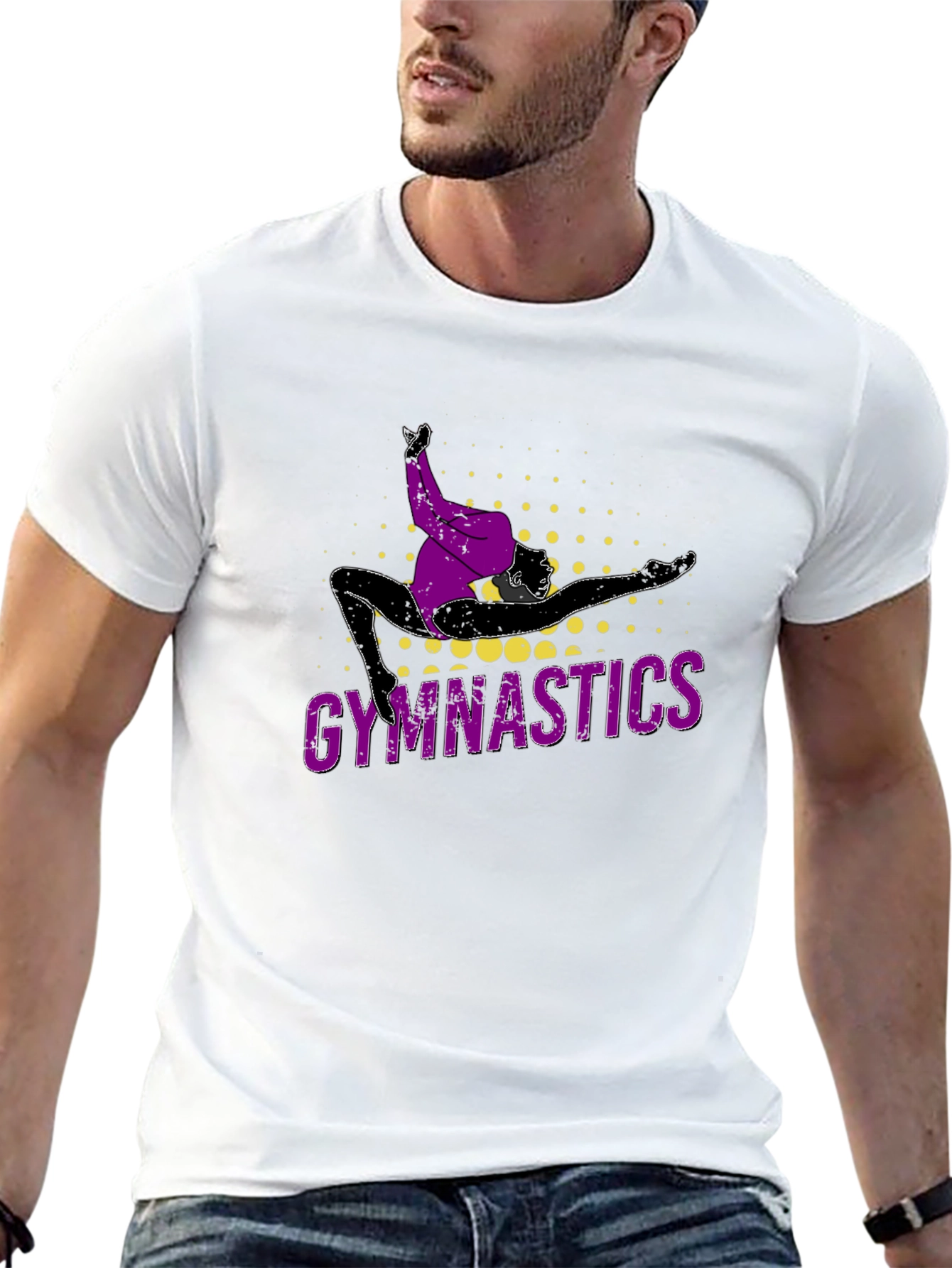 Gymnastics Graphic T-Shirt - Black