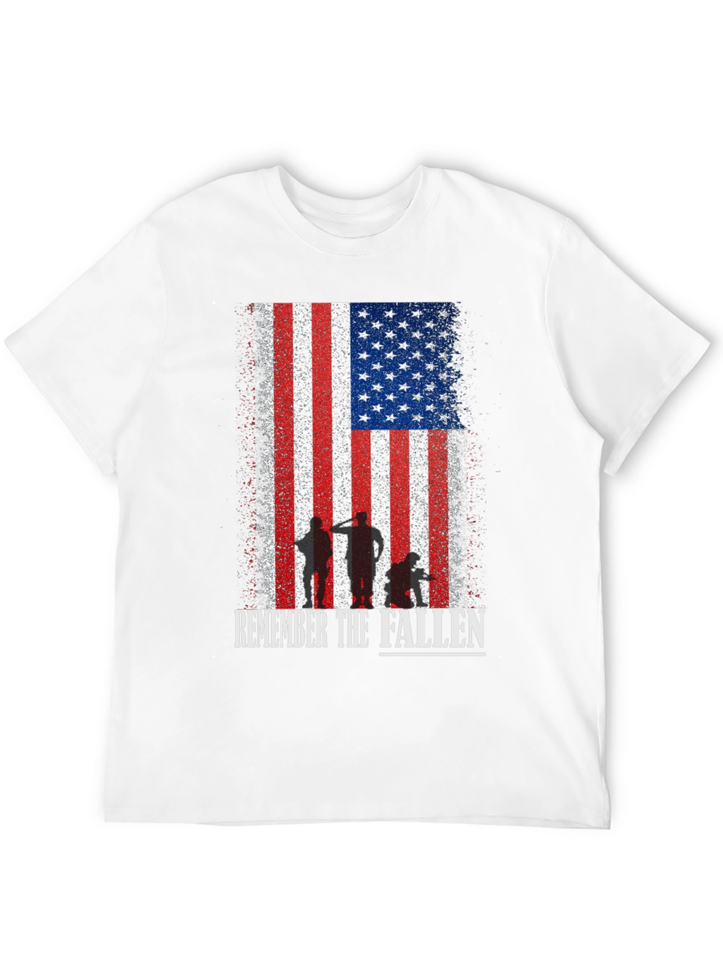 Remember The Fallen American Flag Graphic T-Shirt