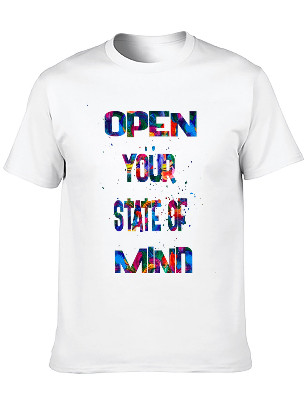 Open Mind Graphic Tee - Black Crewneck T-Shirt