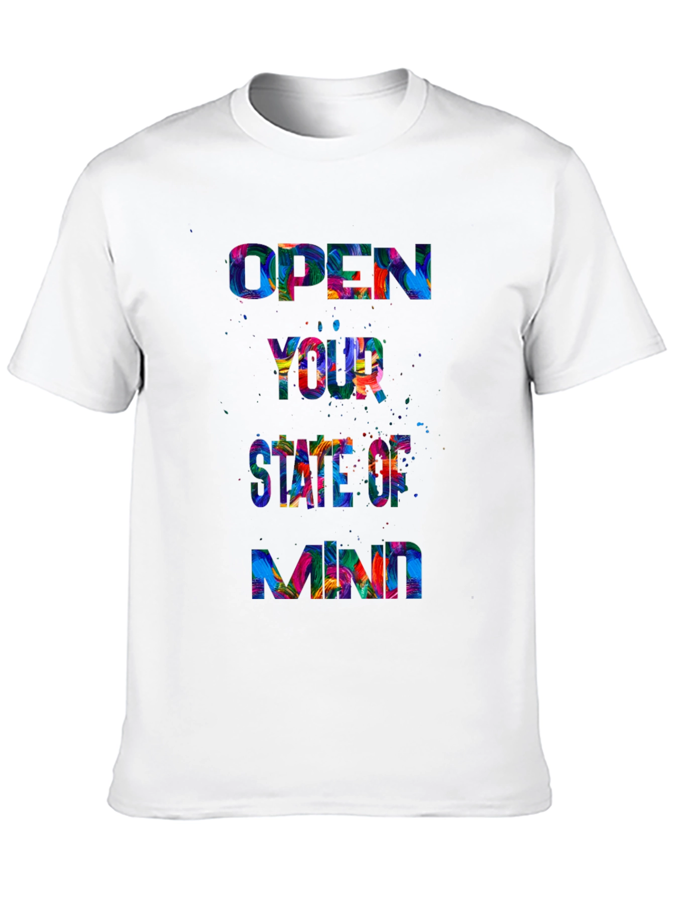 Open Mind Graphic Tee - Black Crewneck T-Shirt