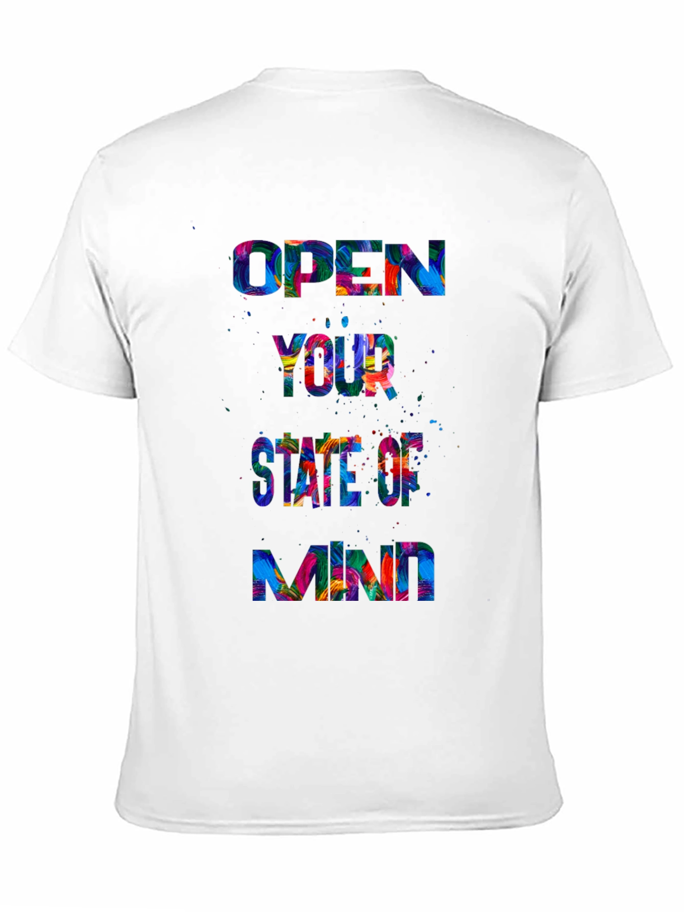 Open Mind Graphic Tee - Black Crewneck T-Shirt