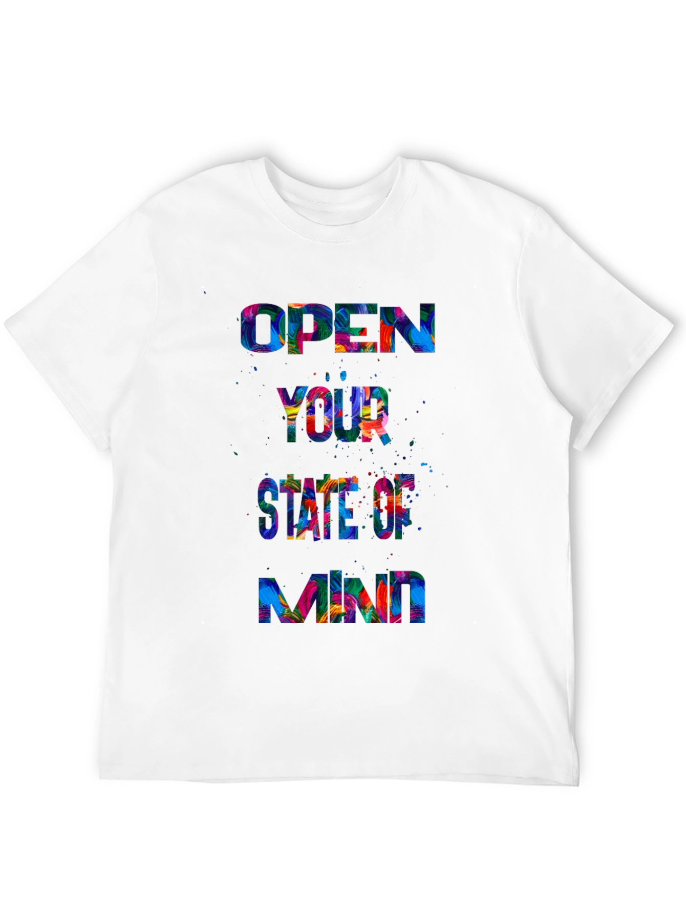 Open Mind Graphic Tee - Black Crewneck T-Shirt
