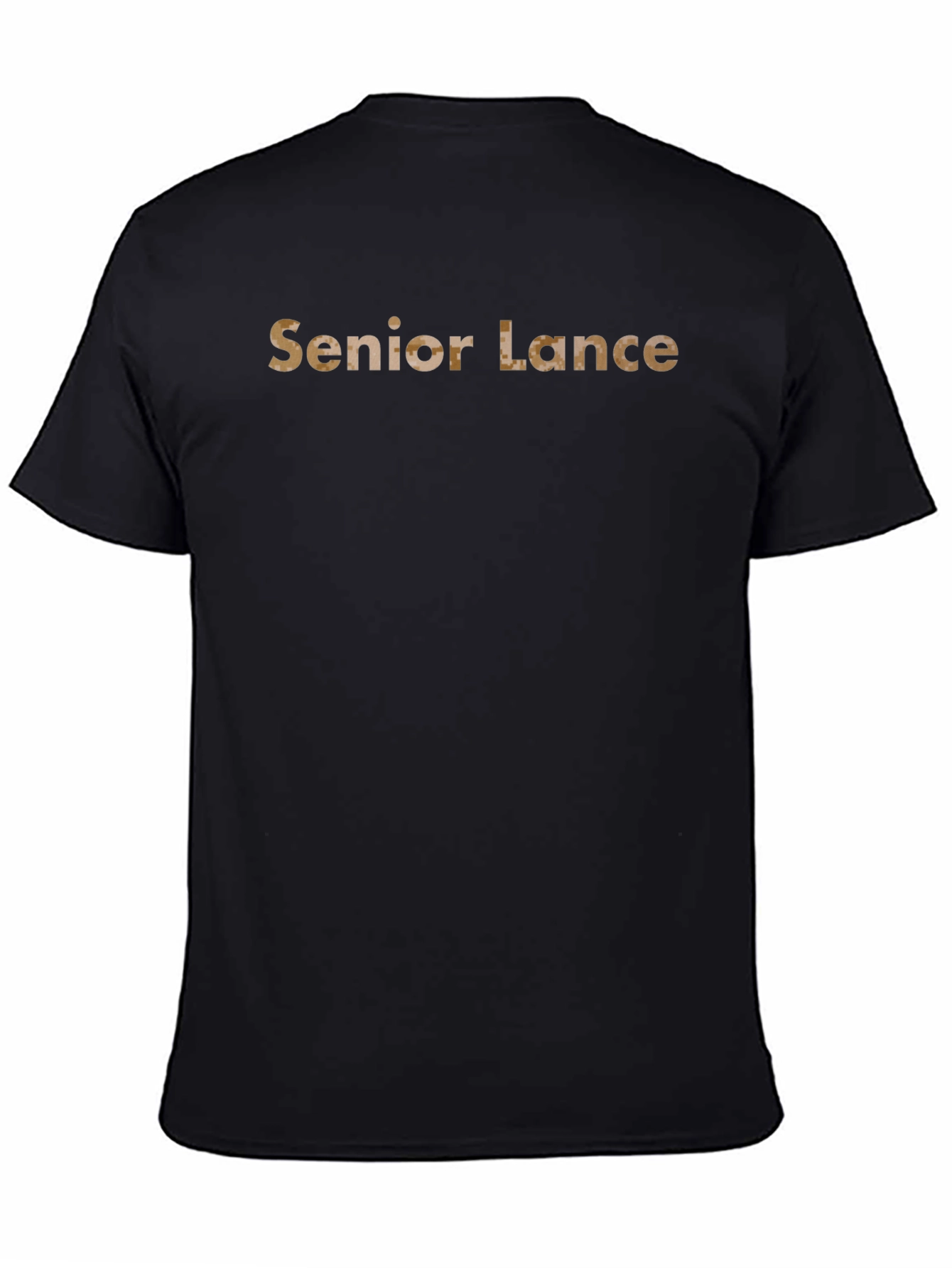 Senior Lance Graphic Tee - Black Cotton Blend T-Shirt