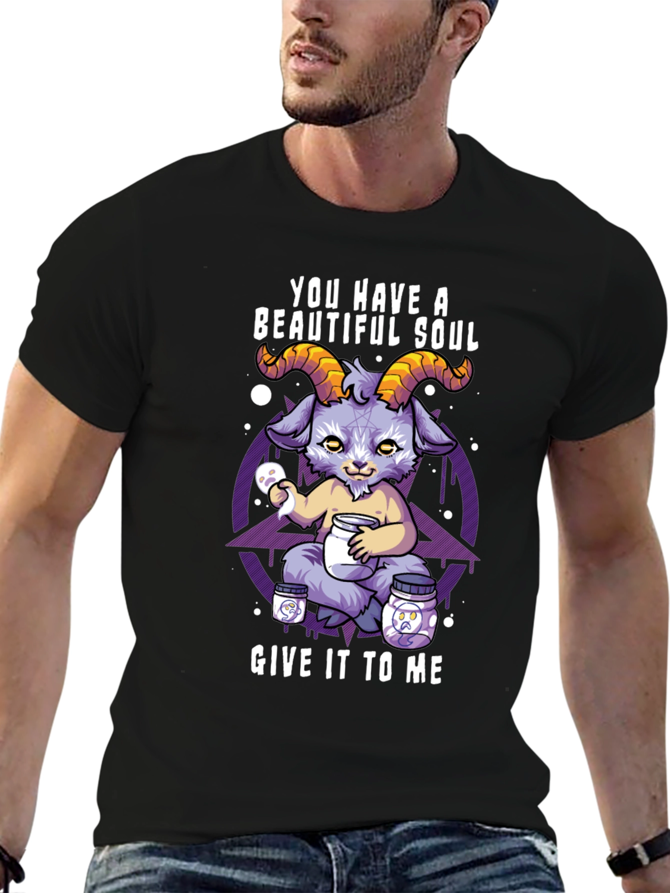 Beautiful Soul Goat T-Shirt - Unique Graphic Tee