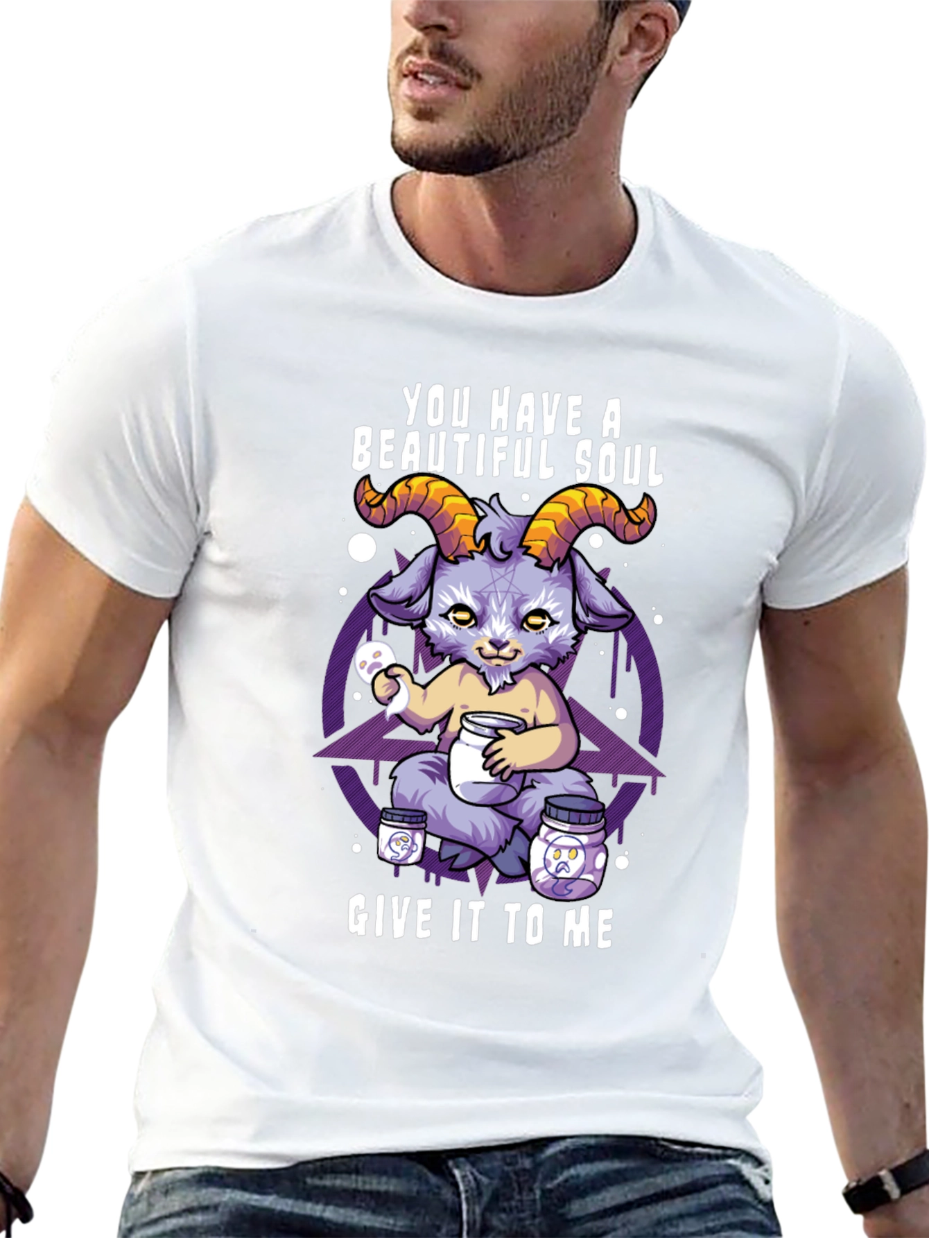 Beautiful Soul Goat T-Shirt - Unique Graphic Tee