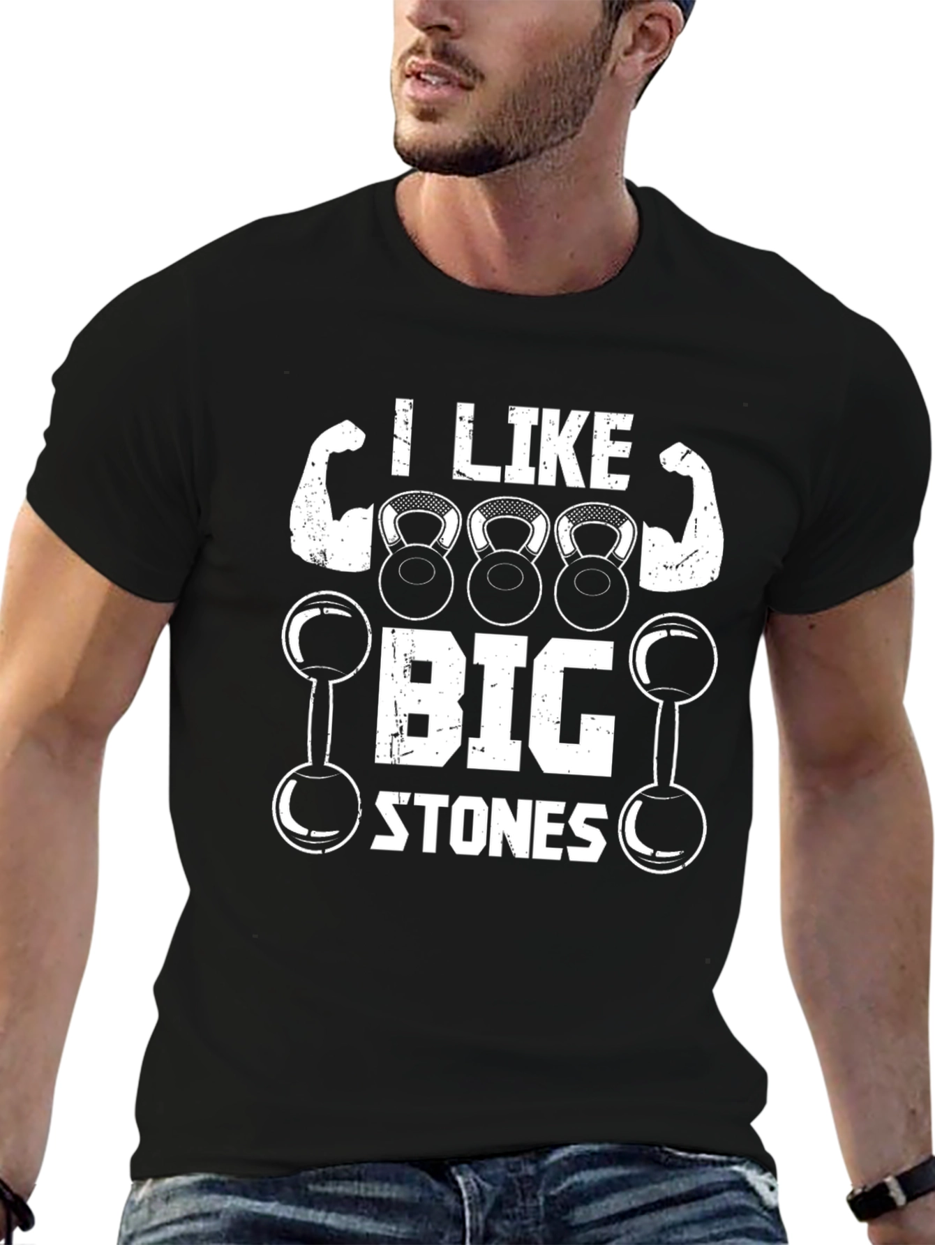 I Like Big Stones T-Shirt - Gym Workout Apparel