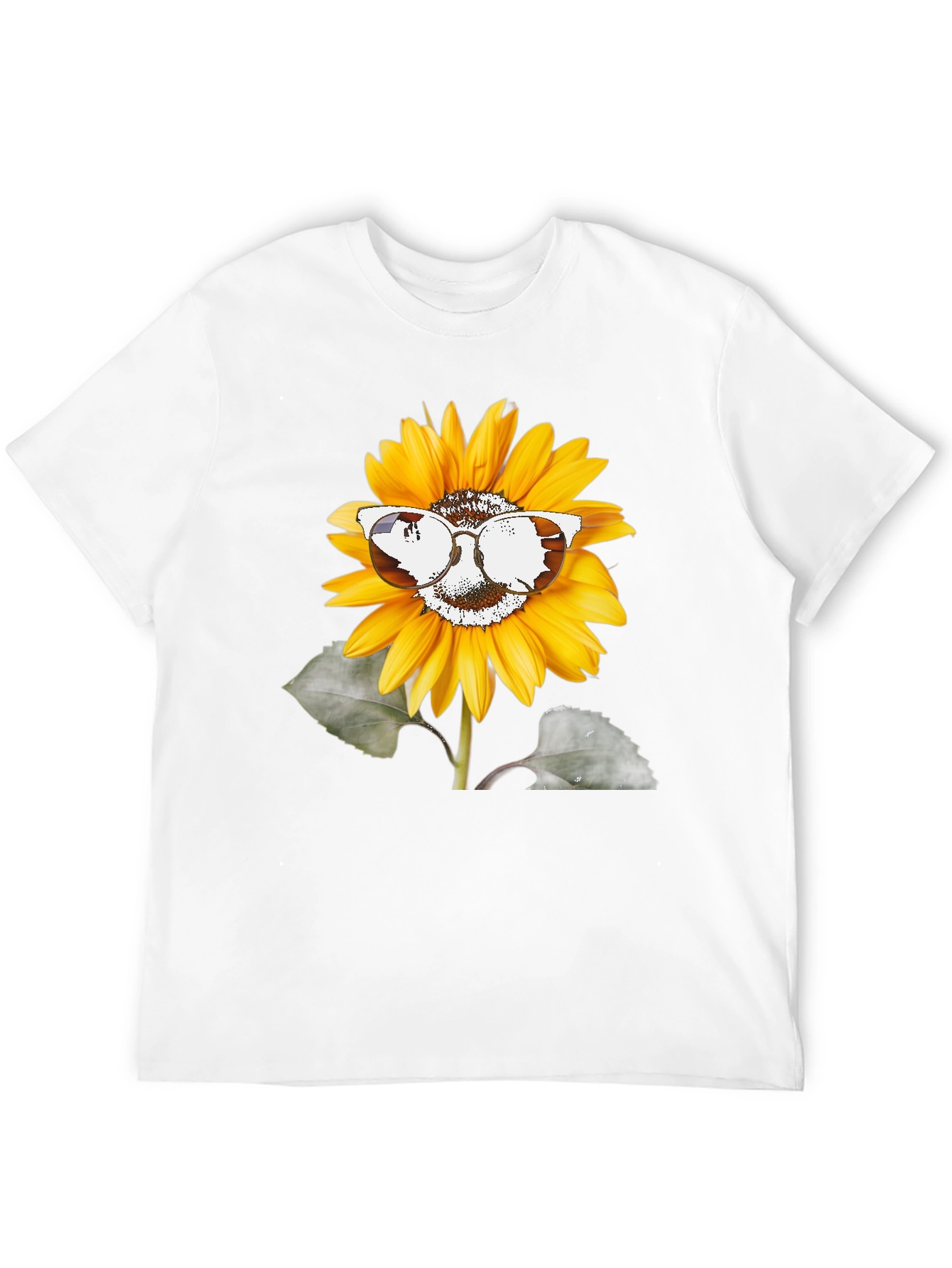 Sunflower Sunglasses Graphic Tee - Unisex Black T-Shirt