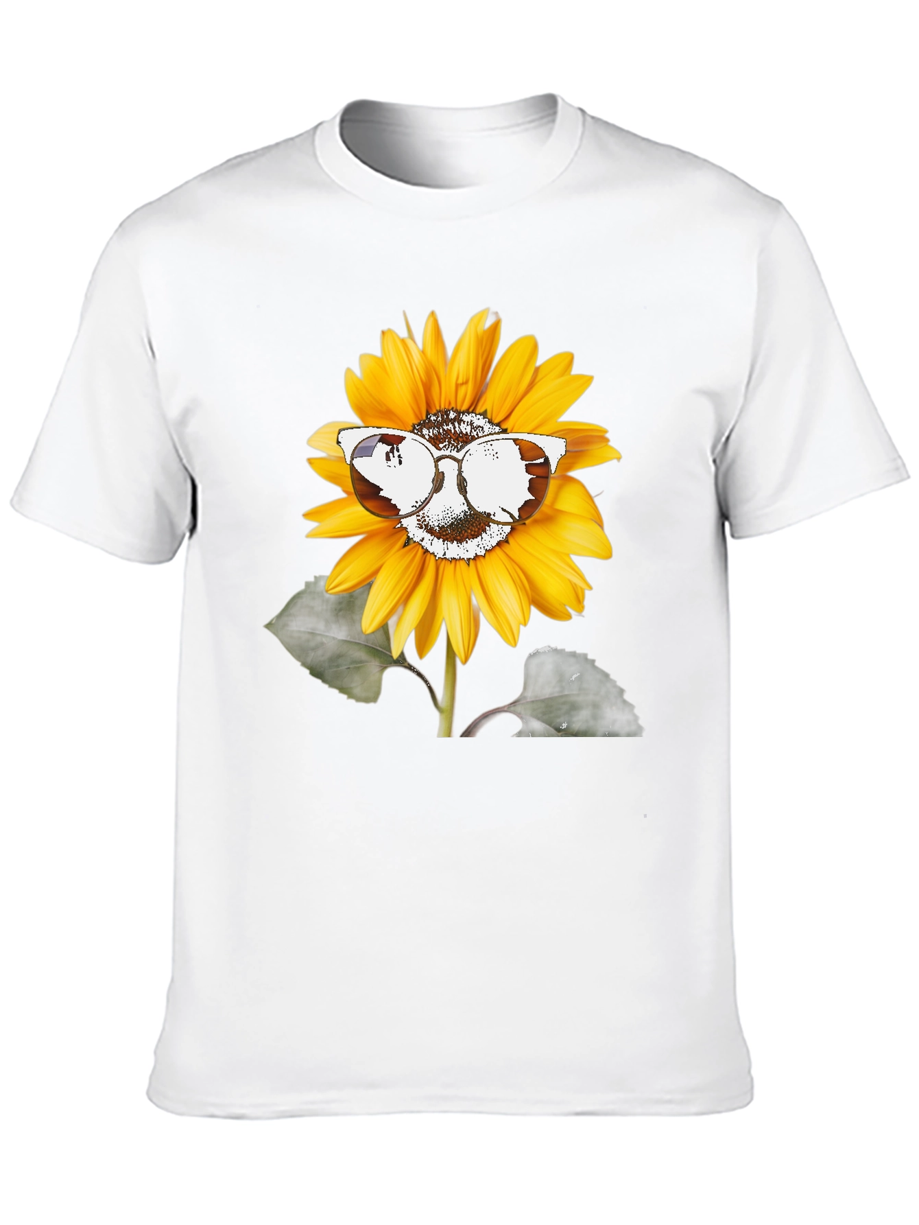 Sunflower Sunglasses Graphic Tee - Unisex Black T-Shirt