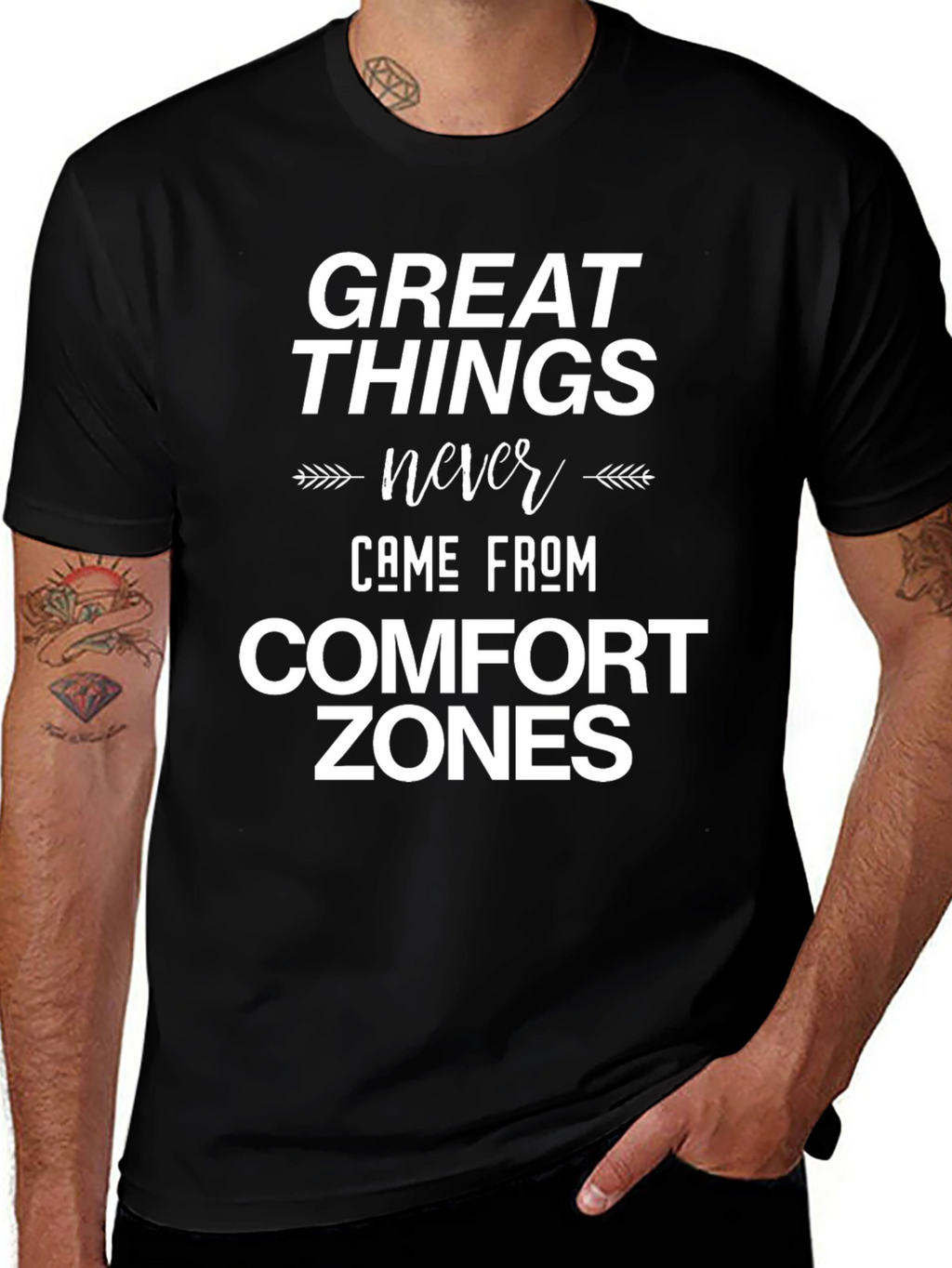 Inspirational Quote Graphic T-Shirt