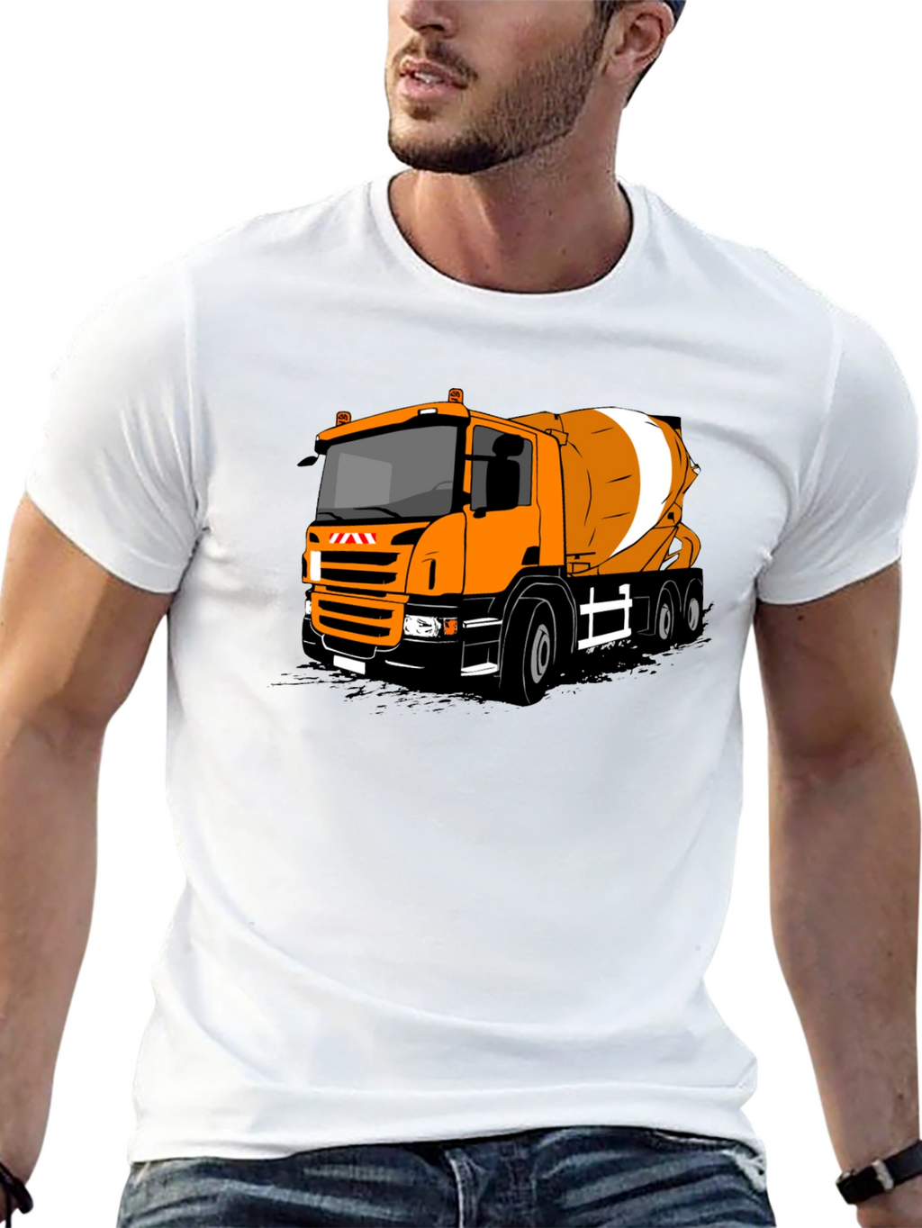 Cement Mixer Truck T-Shirt - Bold Graphic Tee