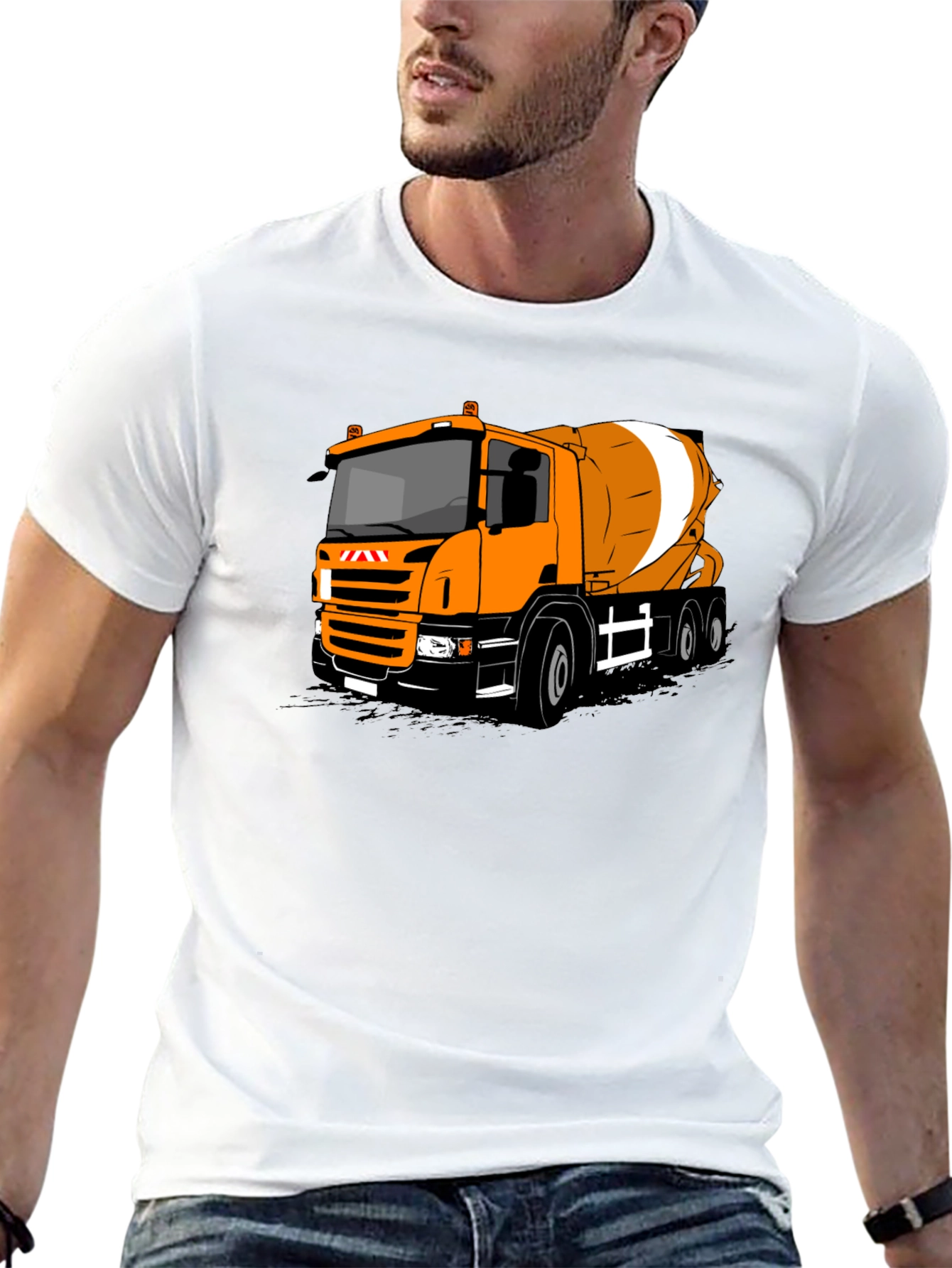 Cement Mixer Truck T-Shirt - Bold Graphic Tee