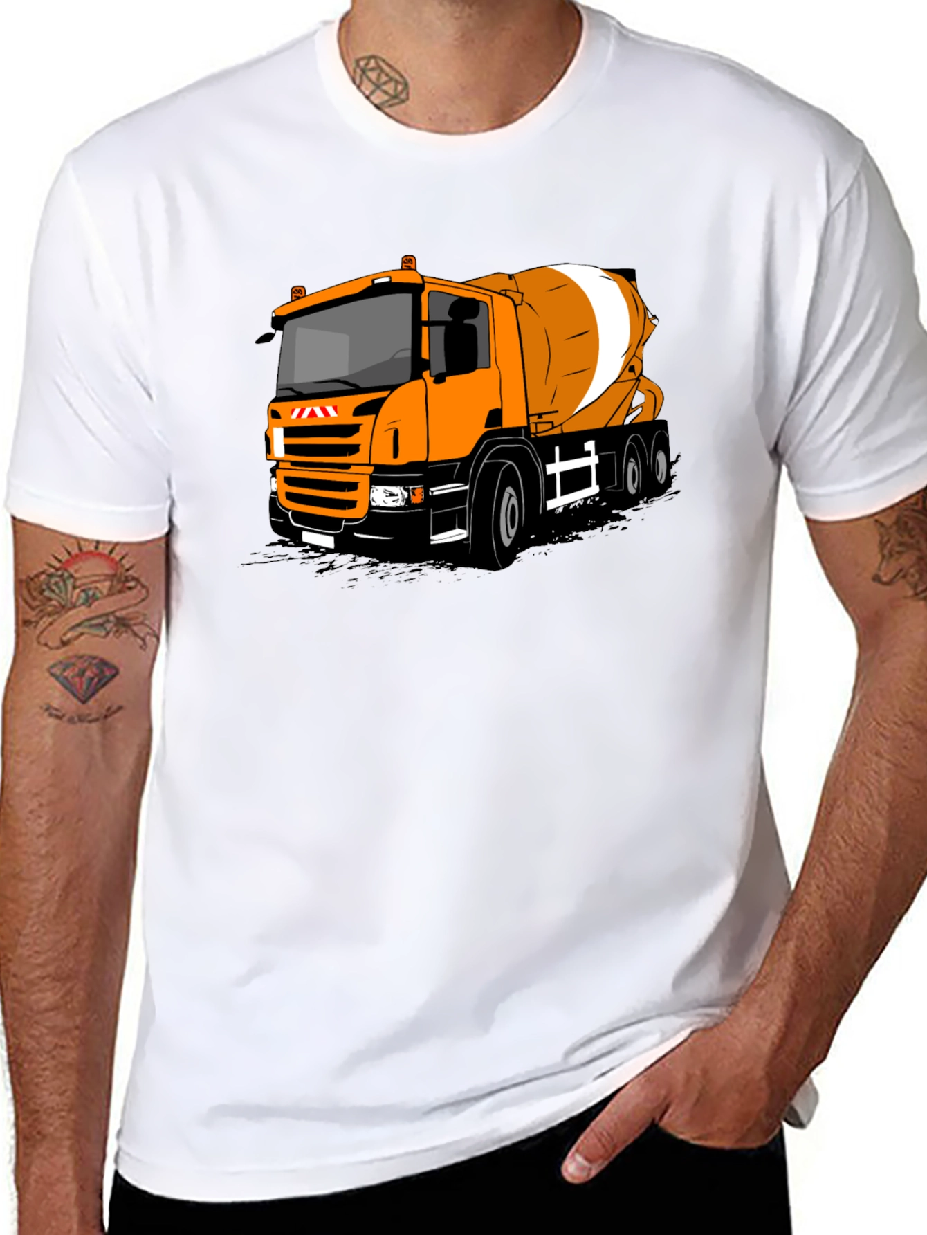 Cement Mixer Truck T-Shirt - Bold Graphic Tee