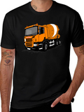 Cement Mixer Truck T-Shirt - Bold Graphic Tee