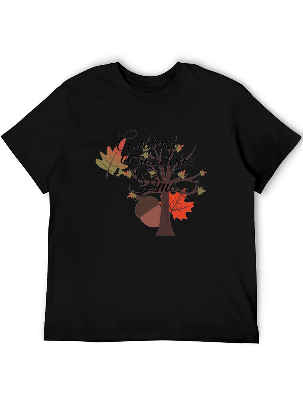 Autumn Goodbye Time Graphic T-Shirt