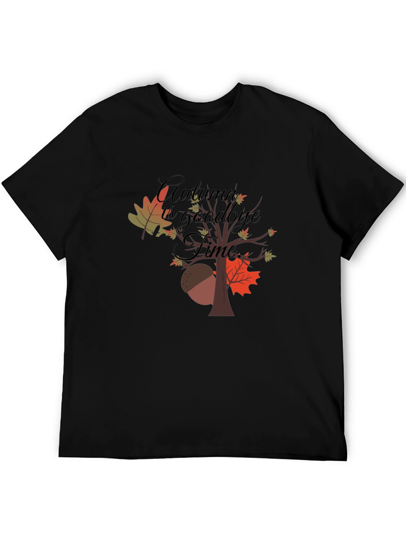 Autumn Goodbye Time Graphic T-Shirt