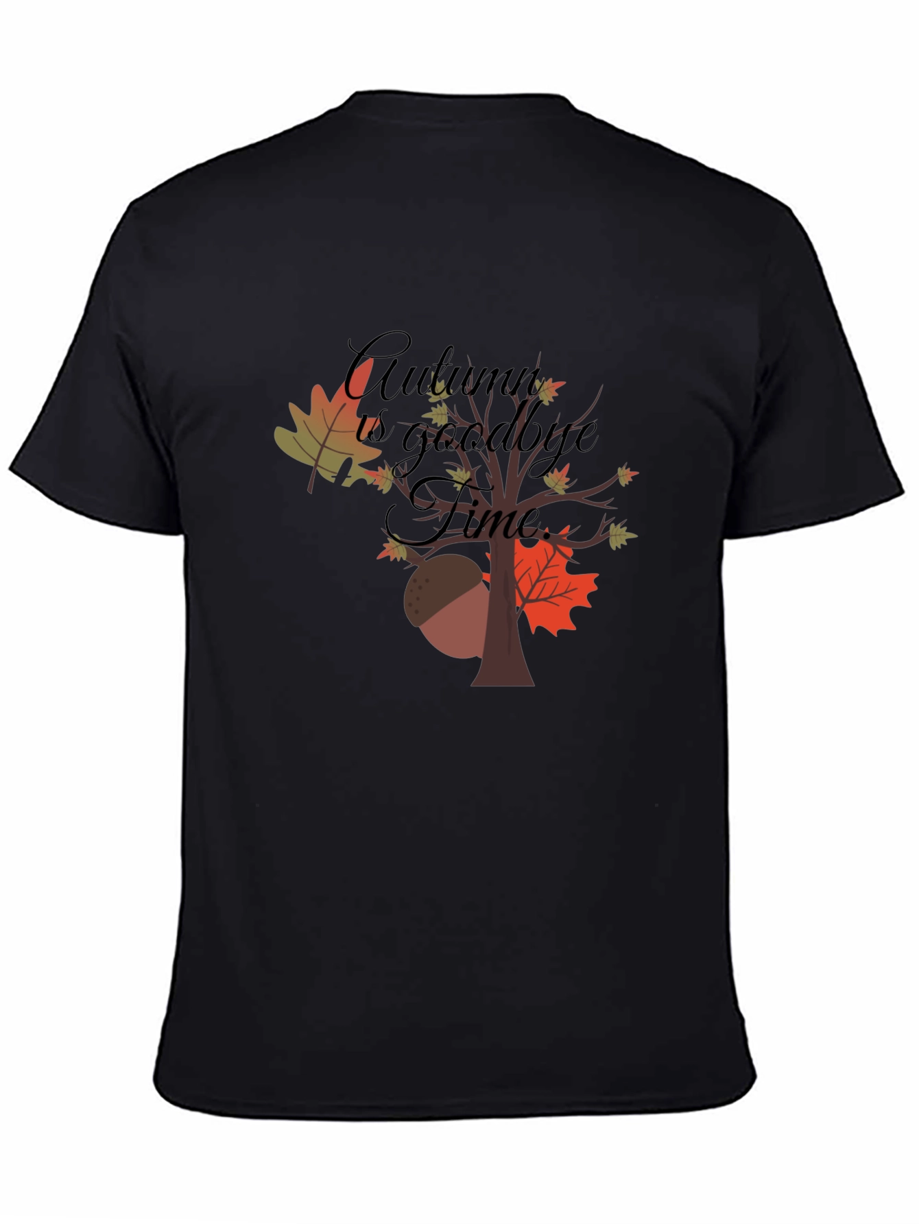 Autumn Goodbye Time Graphic T-Shirt