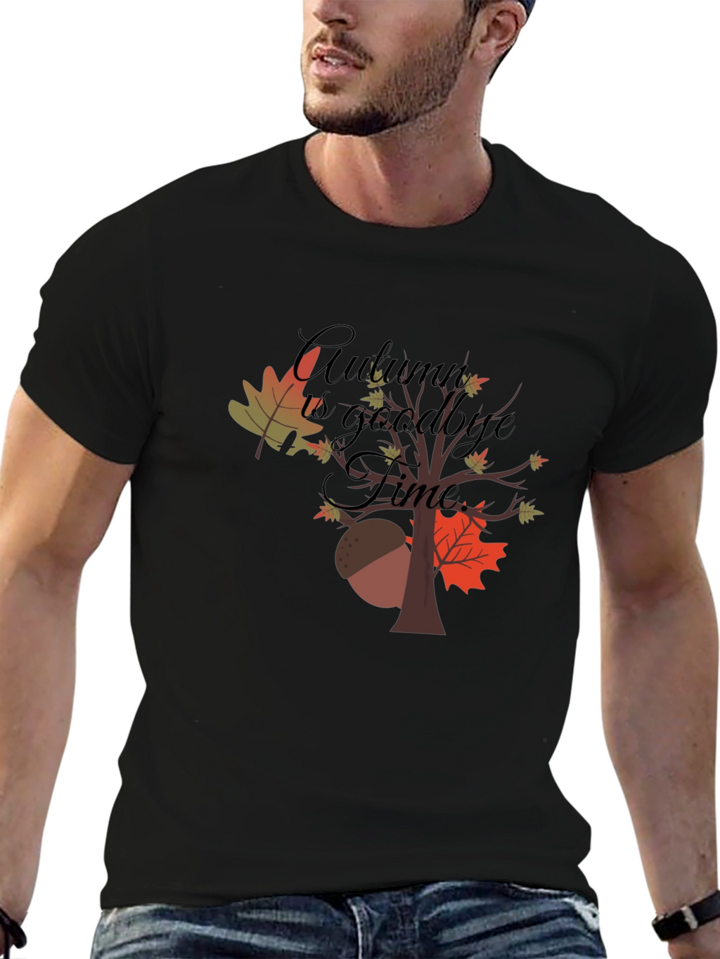 Autumn Goodbye Time Graphic T-Shirt