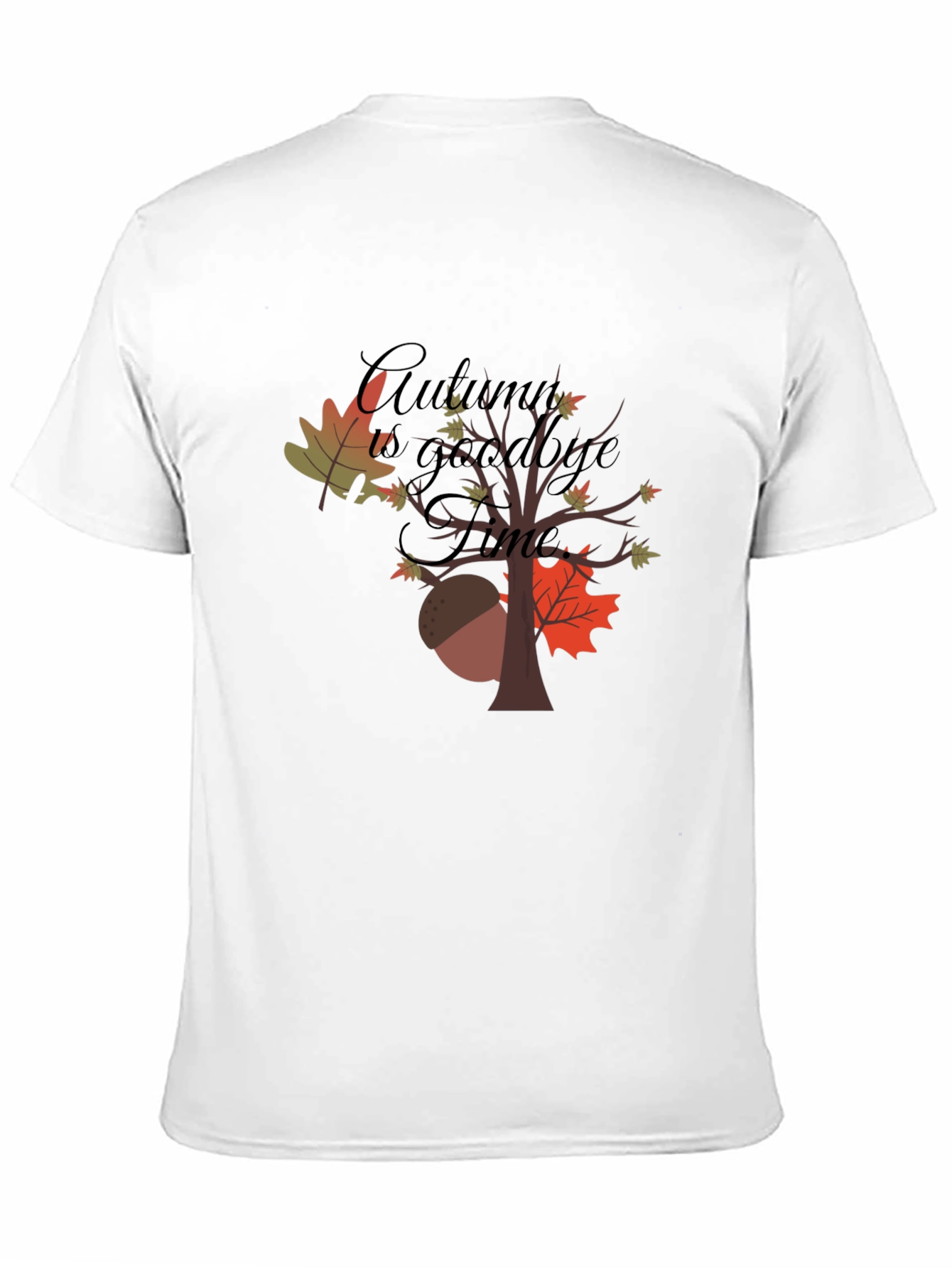Autumn Goodbye Time Graphic T-Shirt