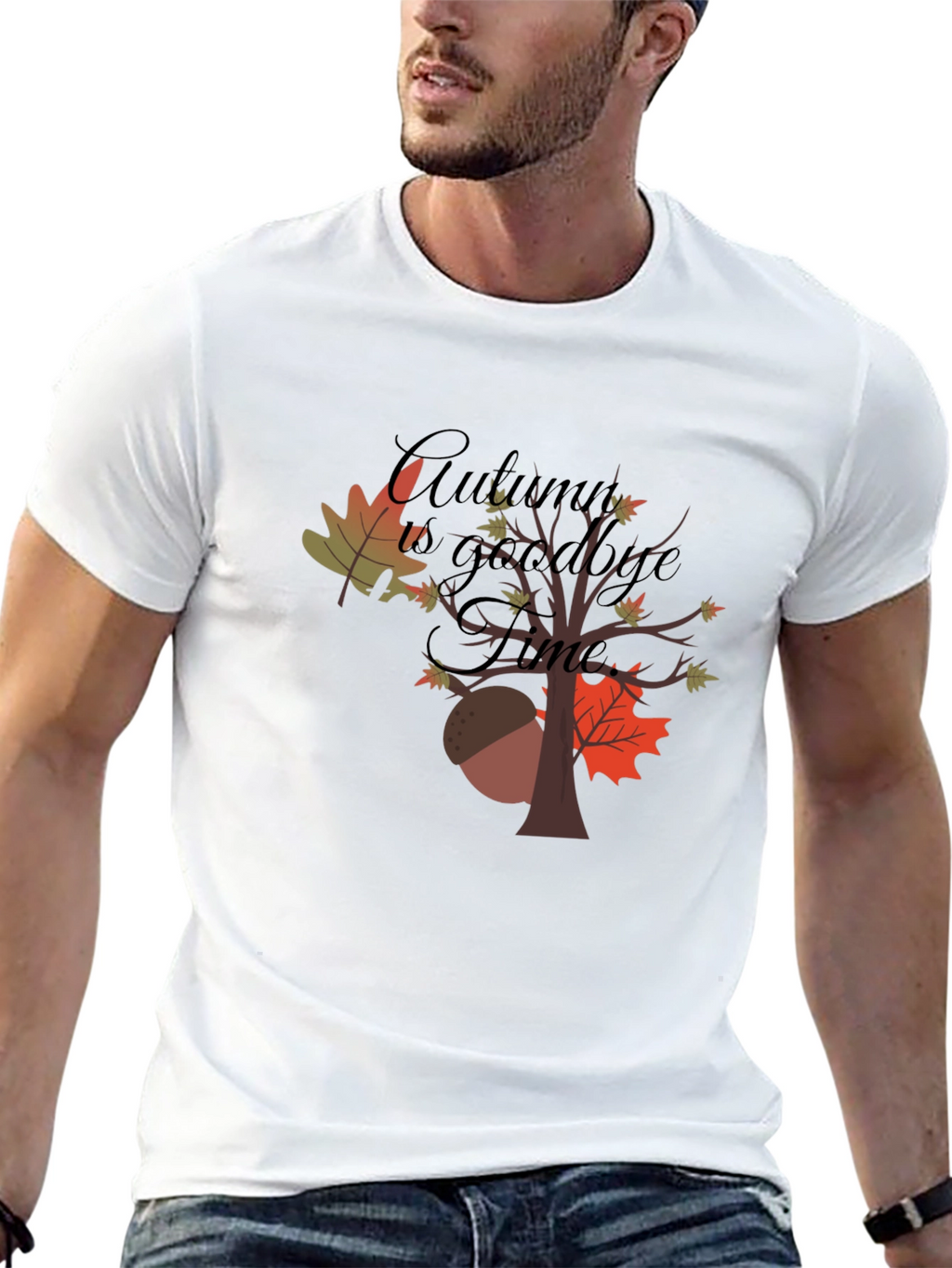 Autumn Goodbye Time Graphic T-Shirt