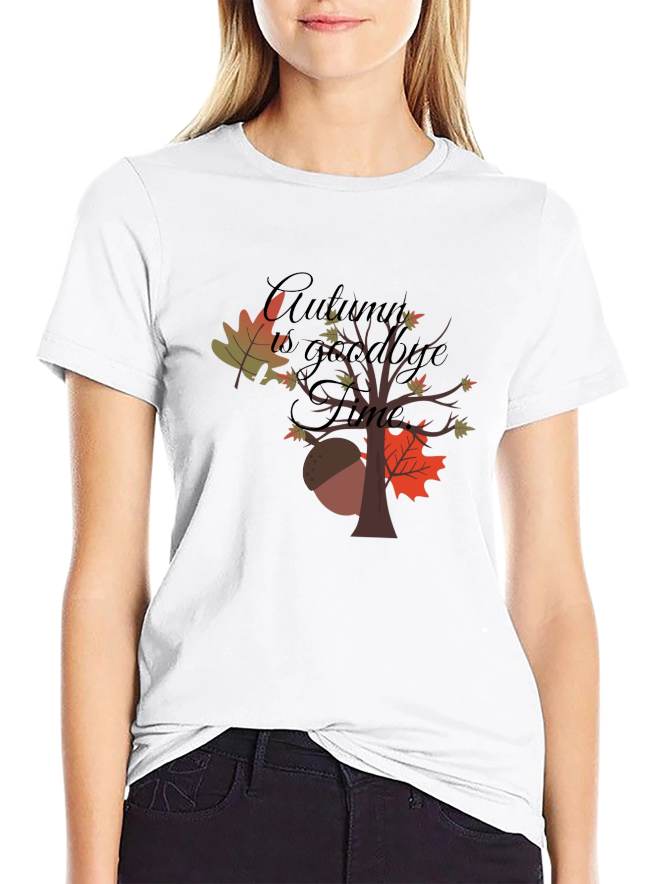Autumn Goodbye Time Graphic T-Shirt