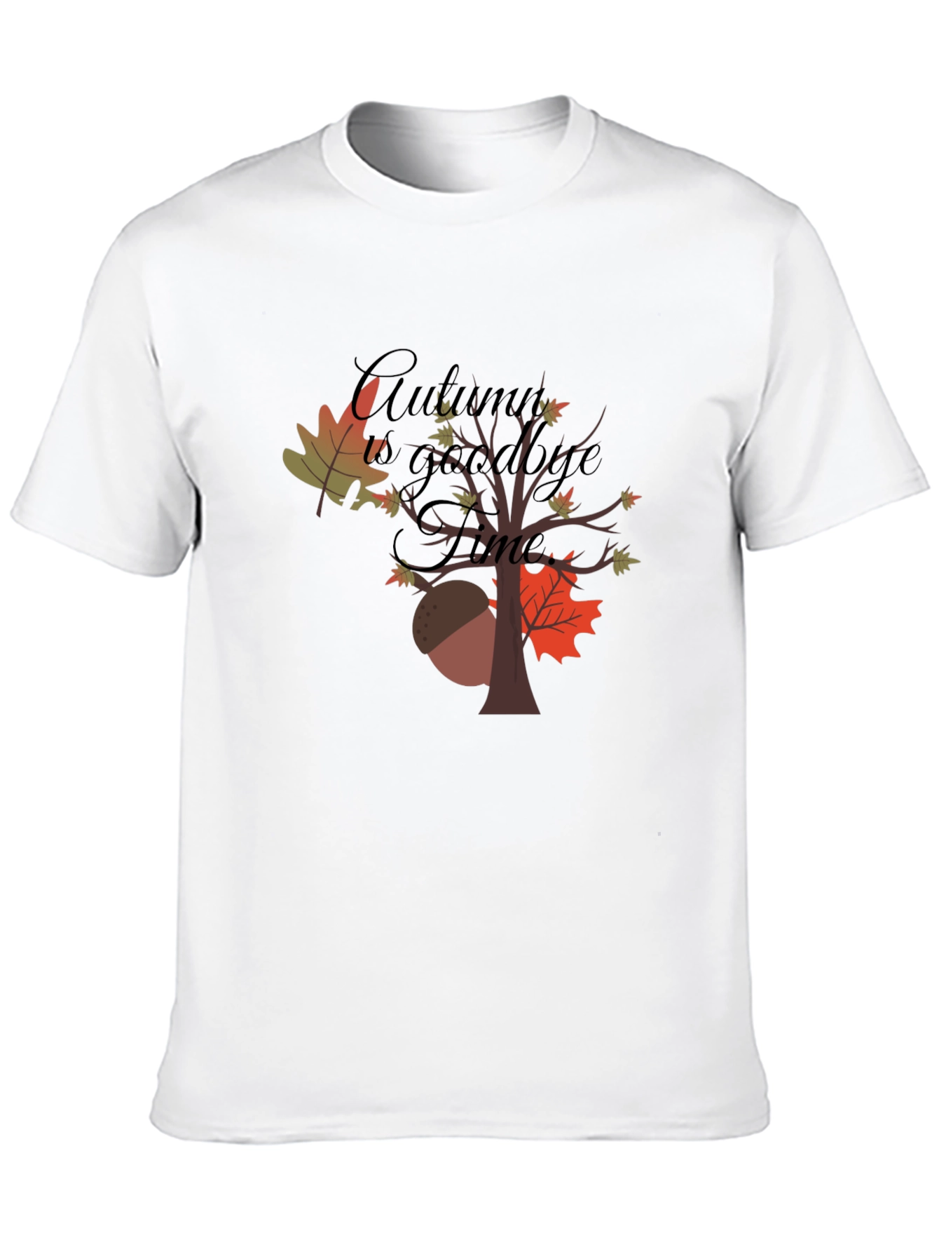 Autumn Goodbye Time Graphic T-Shirt