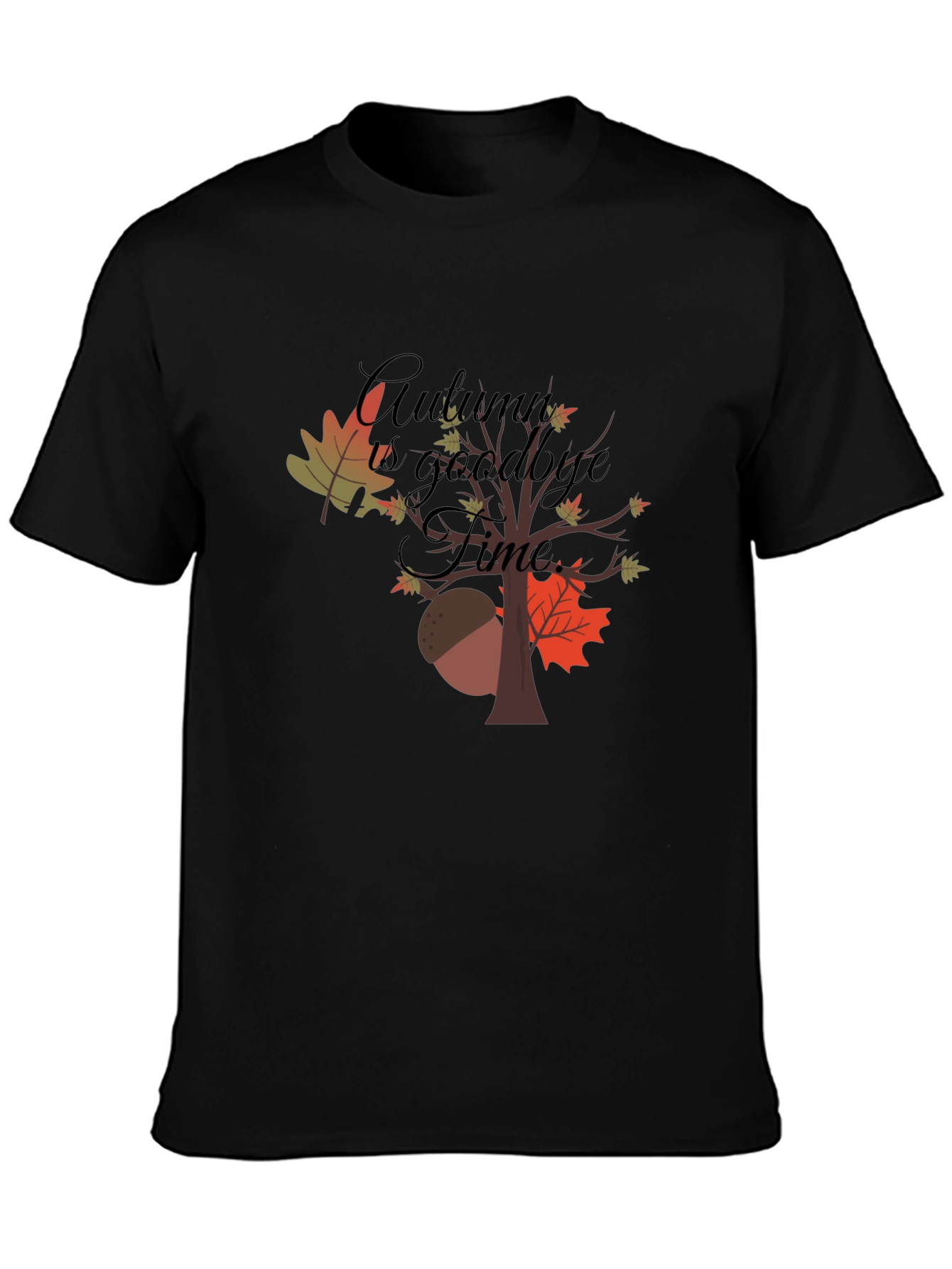 Autumn Goodbye Time Graphic T-Shirt