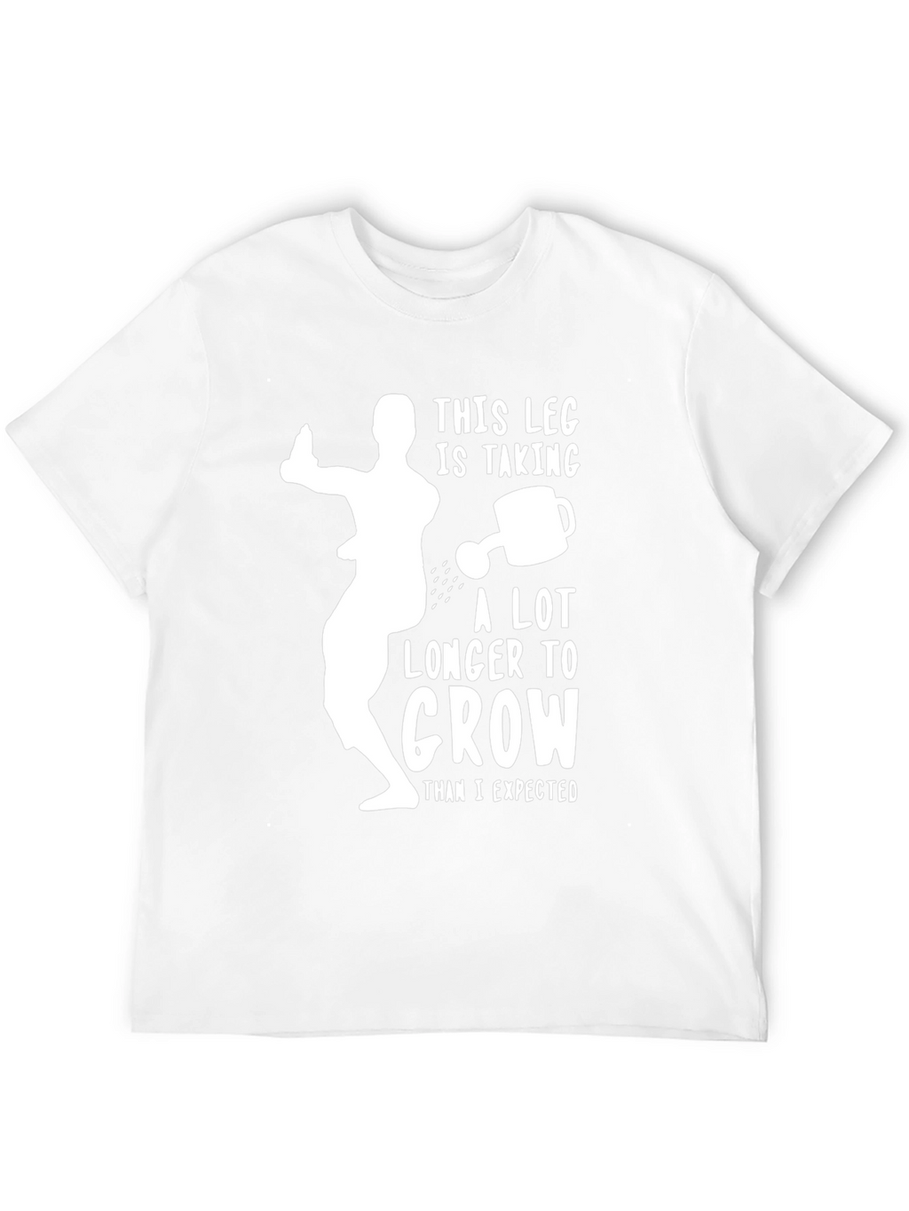 Funny Amputee Leg Growth T-Shirt