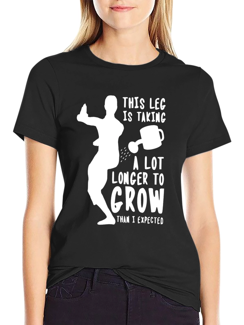 Funny Amputee Leg Growth T-Shirt