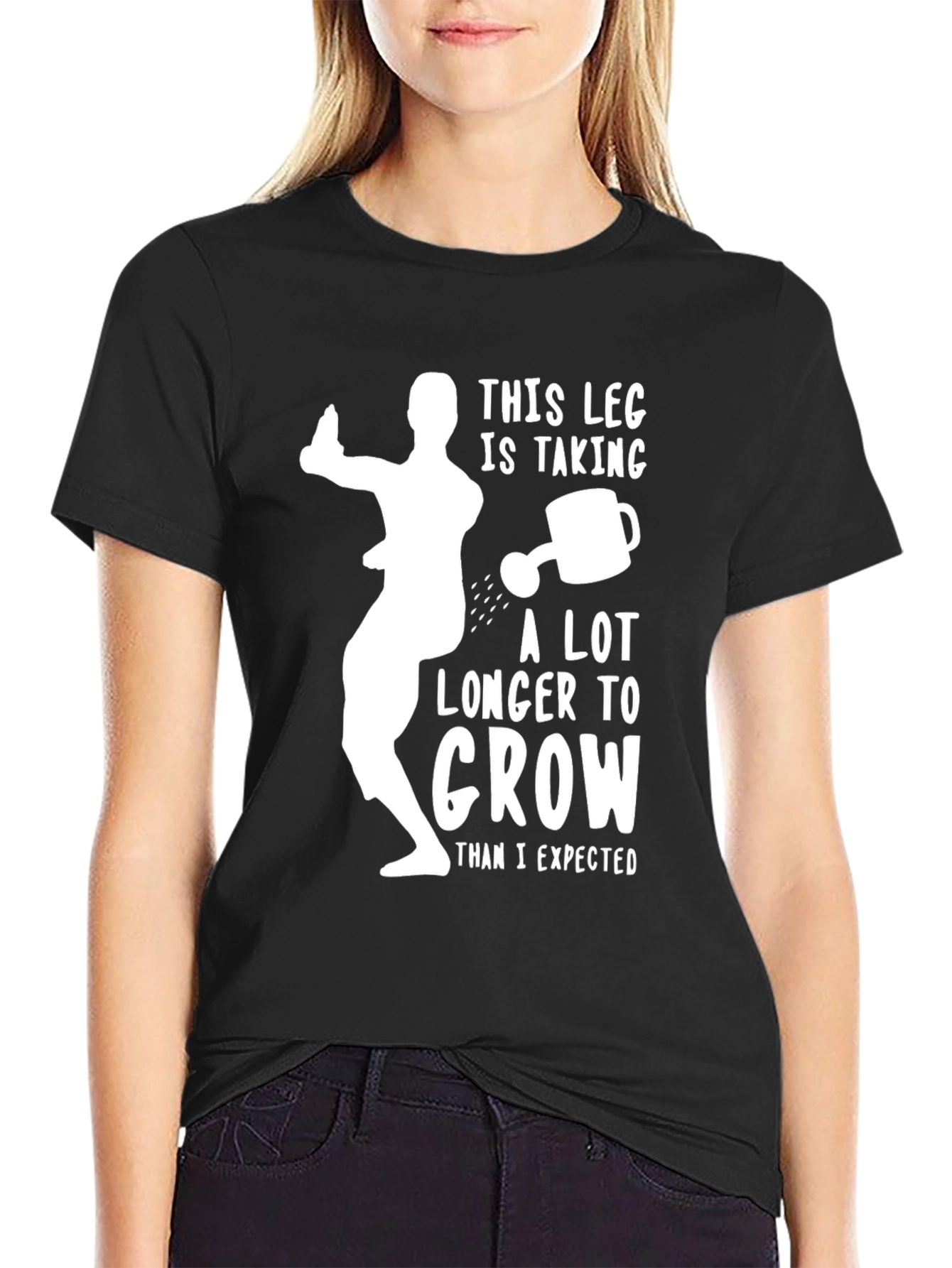 Funny Amputee Leg Growth T-Shirt