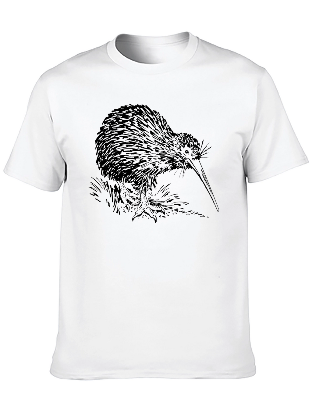 Kiwi Bird Graphic T-Shirt - Black
