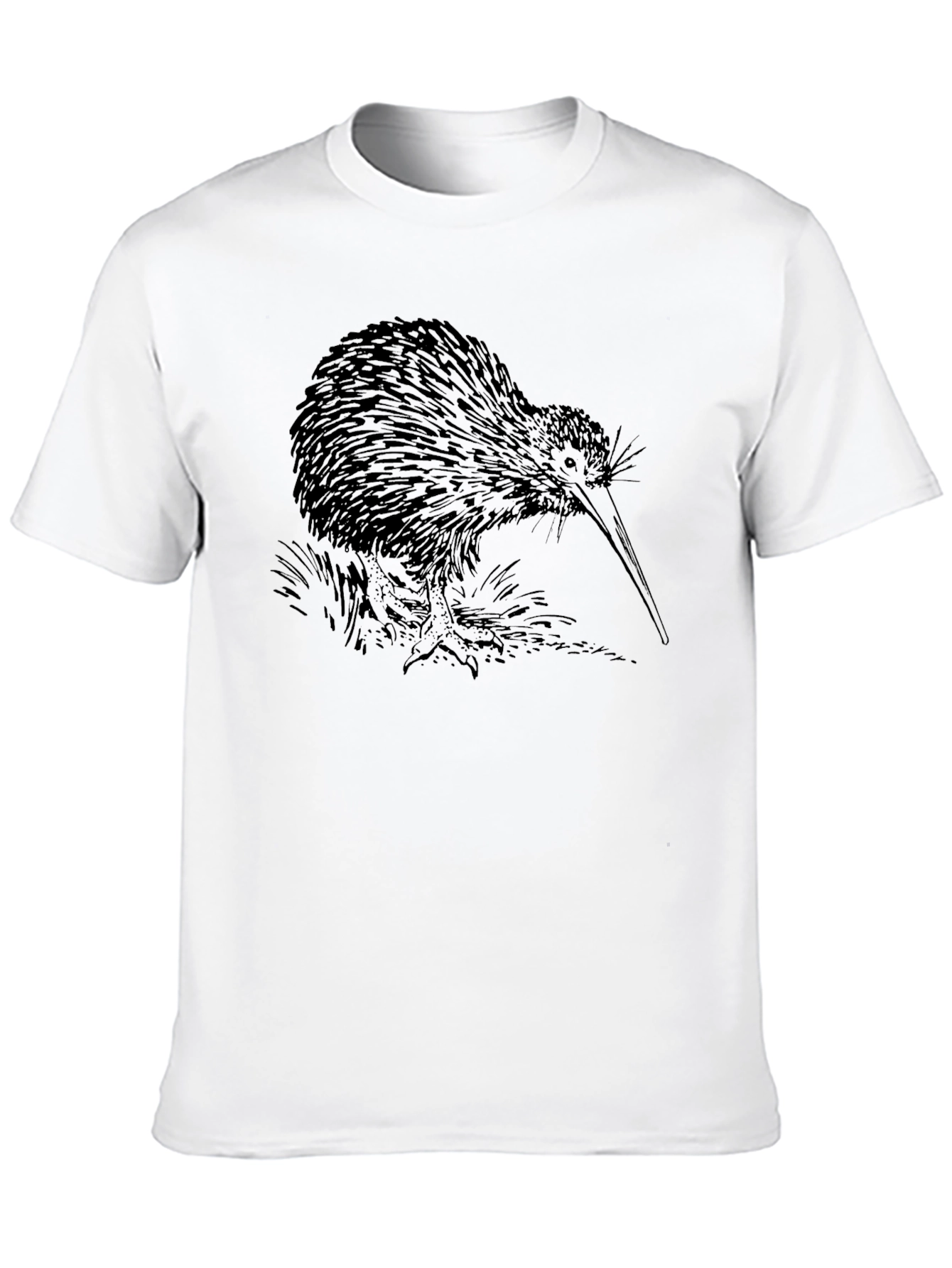 Kiwi Bird Graphic T-Shirt - Black